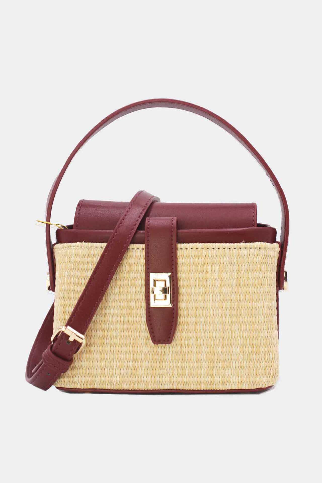 Wholesaler Tom & Eva - Small straw effect handbag