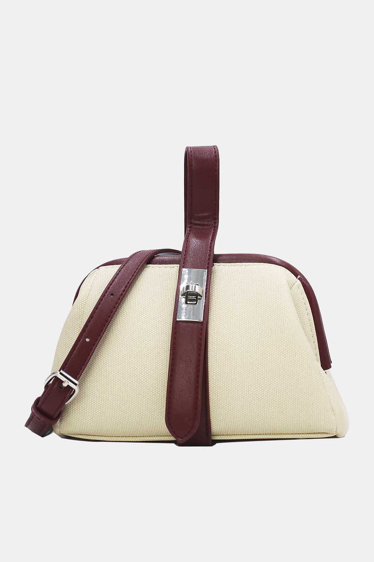 Grossiste Tom & Eva - Petit Sac à Main Effet Tissu