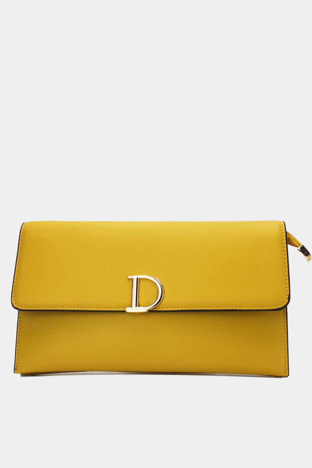 Grossiste Tom & Eva - Pochette Bandoulière à Rabat décoré avec lettre D-19G-2720
