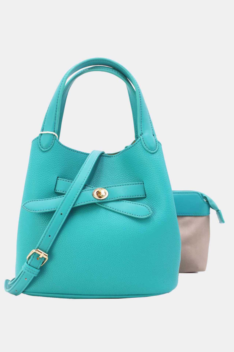 Mayorista Tom & Eva - Juego de 2 bolsos hobo con efecto granulado