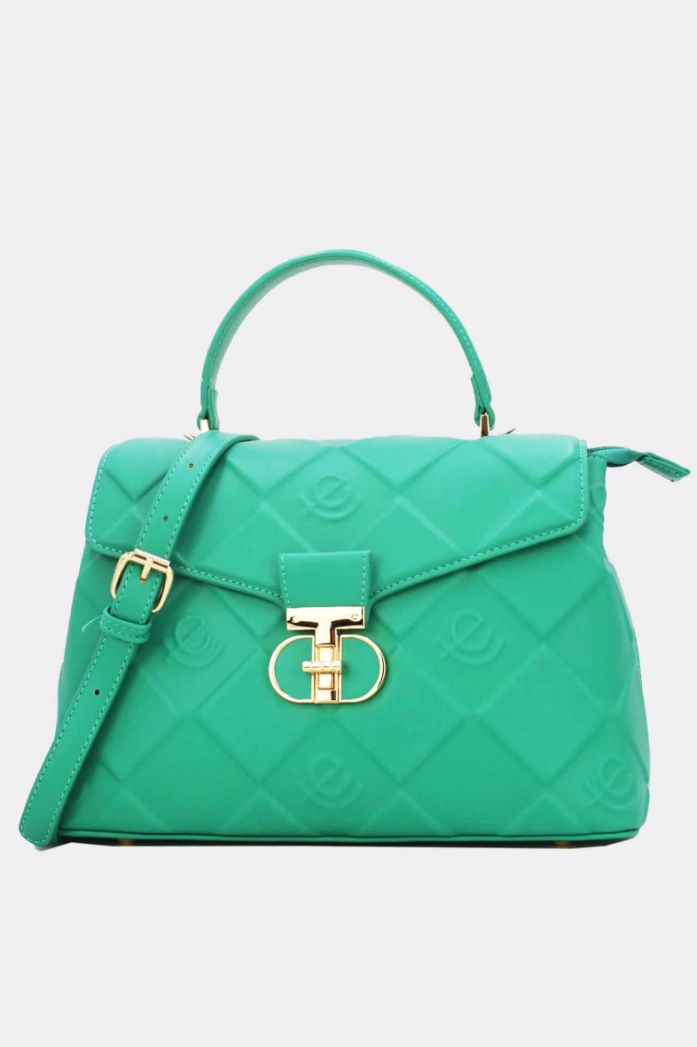 Wholesaler Tom & Eva - Women's Embossed Handbag with Metallic Detail
