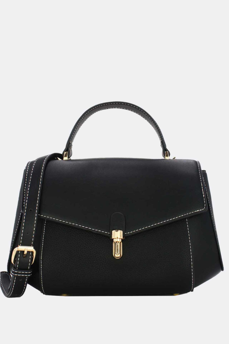 Wholesaler Tom & Eva - Litchi Embossed Splicing Handbag