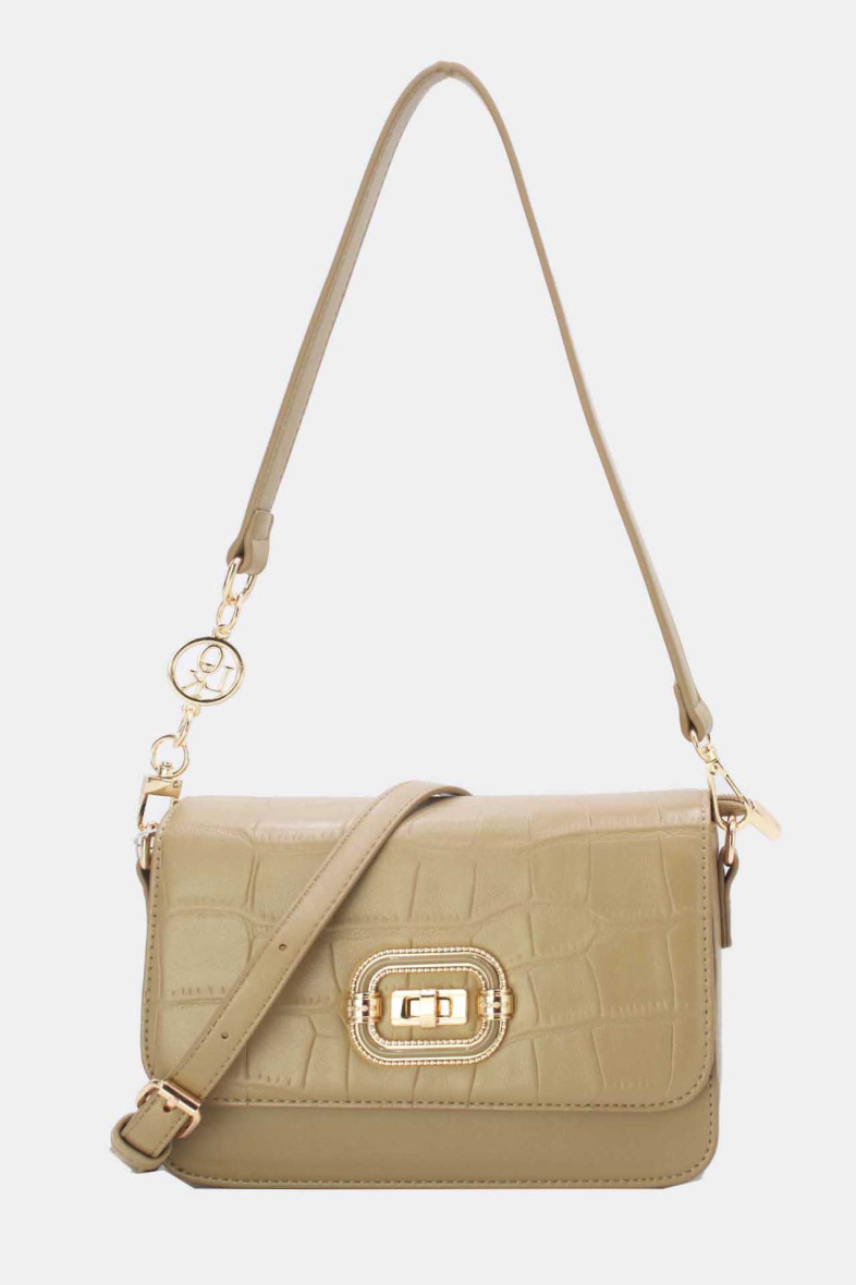 Mayorista Tom & Eva - Bolso Bandolera Efecto Cocodrilo Con Doble Bandolera