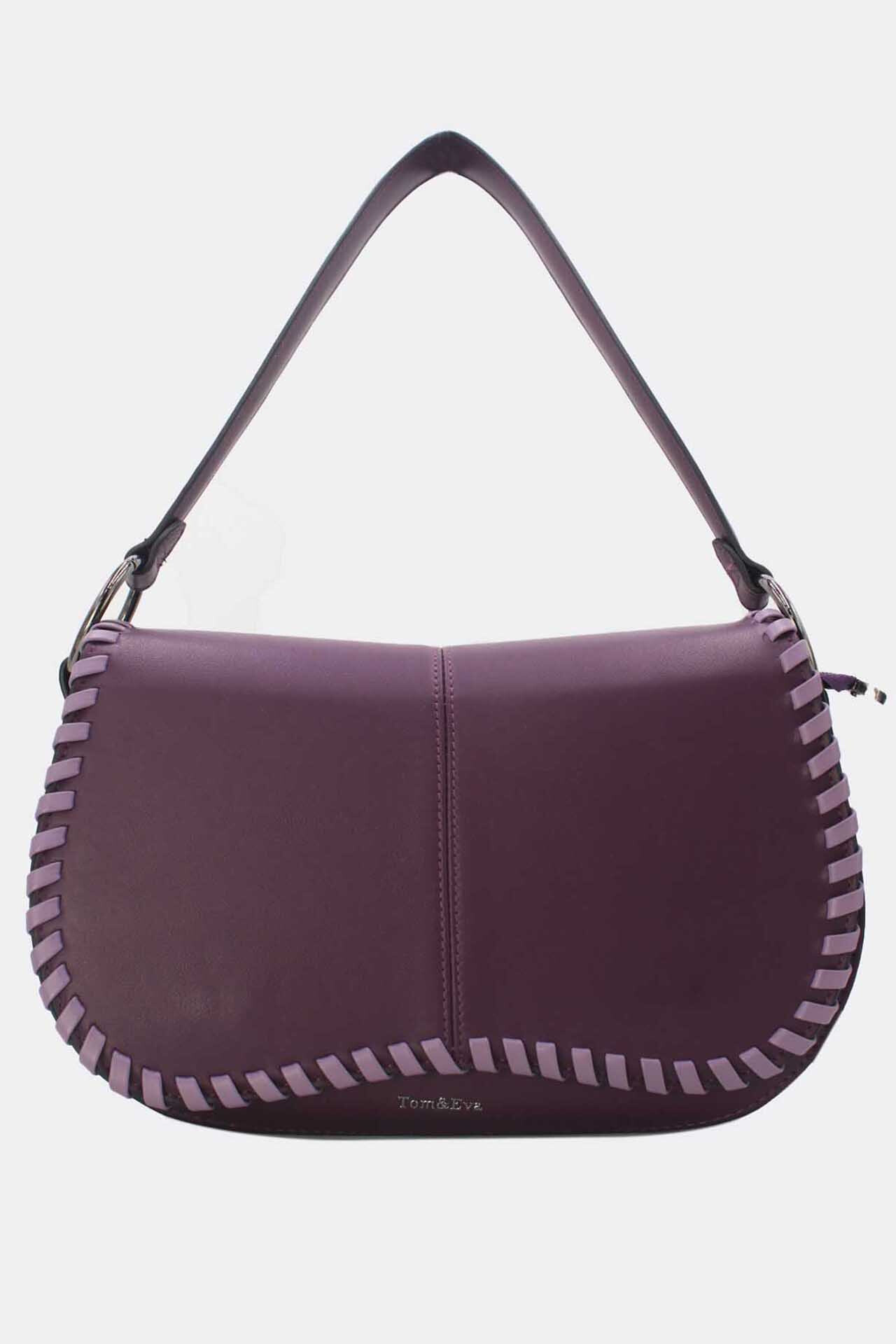 Grossiste Tom & Eva - Sac Porté Épaule à Coutures Épaisses