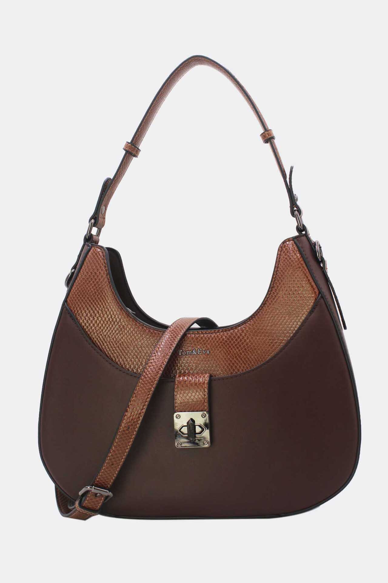 Grossiste Tom & Eva - Sac Porté Épaule Effet Serpent