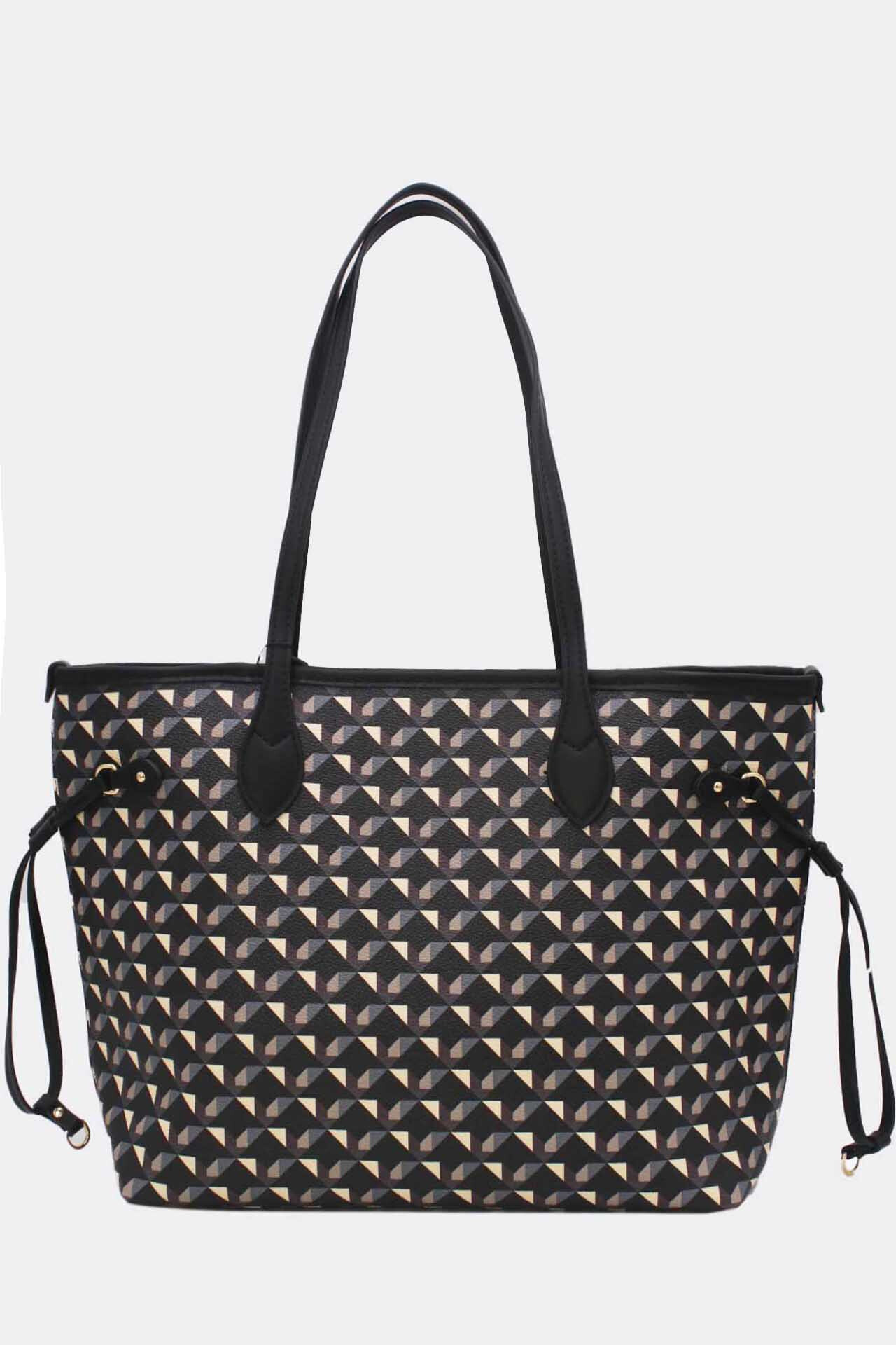 Grossiste Tom & Eva - Sac Cabas Motif Géométrique