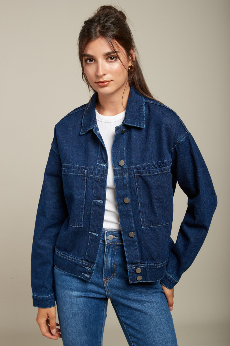 Grossiste Toxik3 - Veste en jean blue denim - Daddy