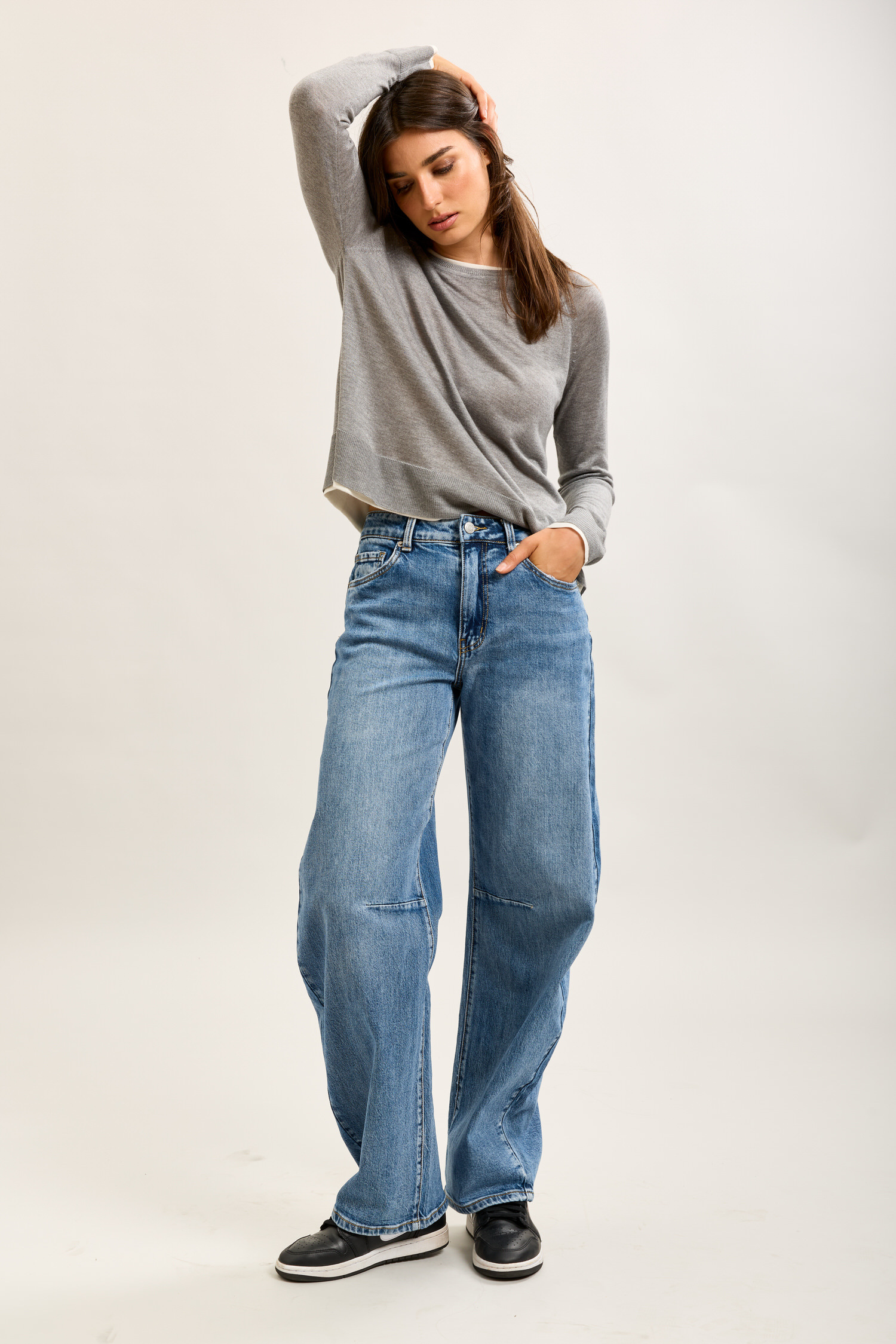 Grossiste Toxik3 - Toxik3 pantalon jean balloon denim stretch