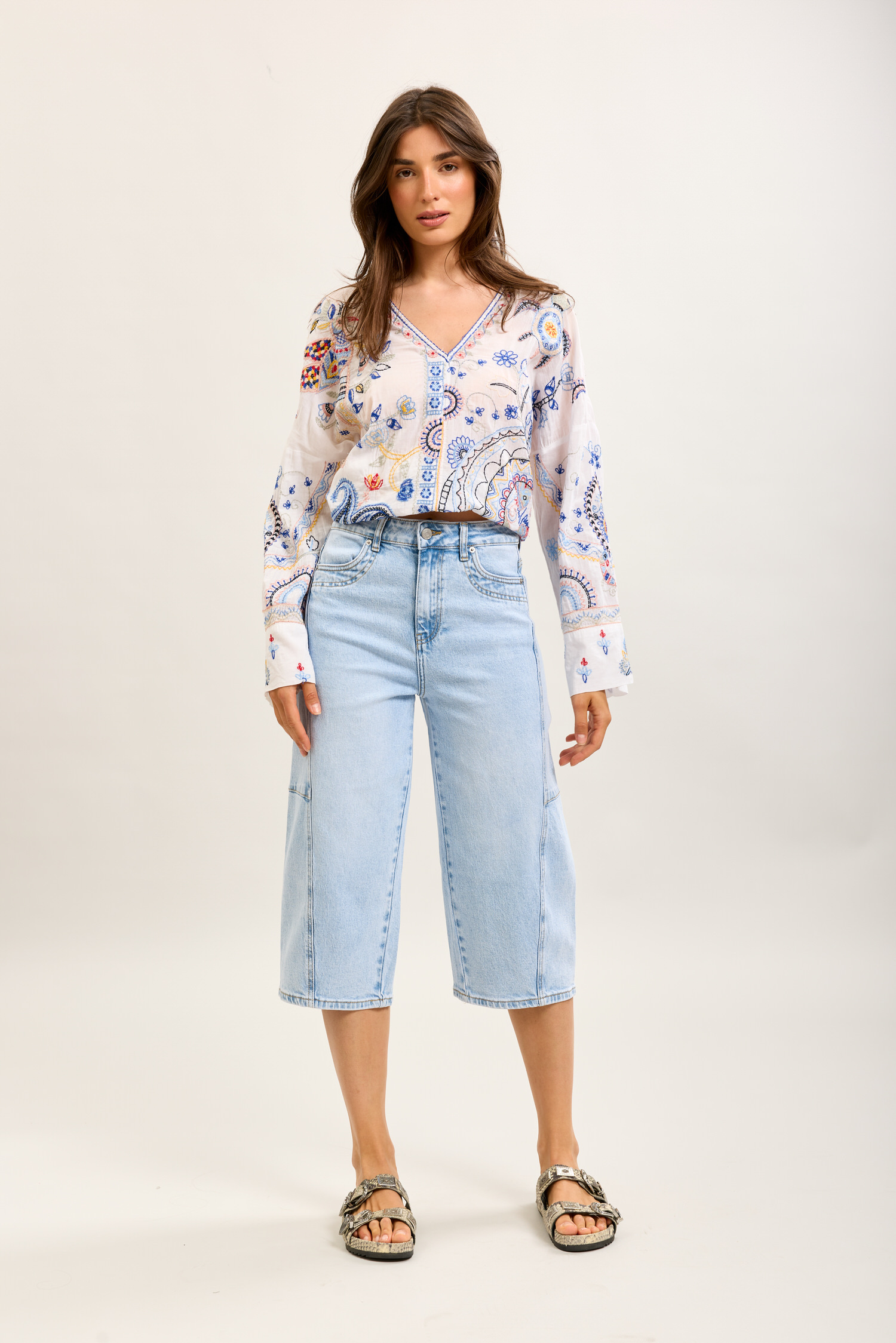 Grossiste Toxik3 - Toxik3 bermuda balloon cropped denim stretch