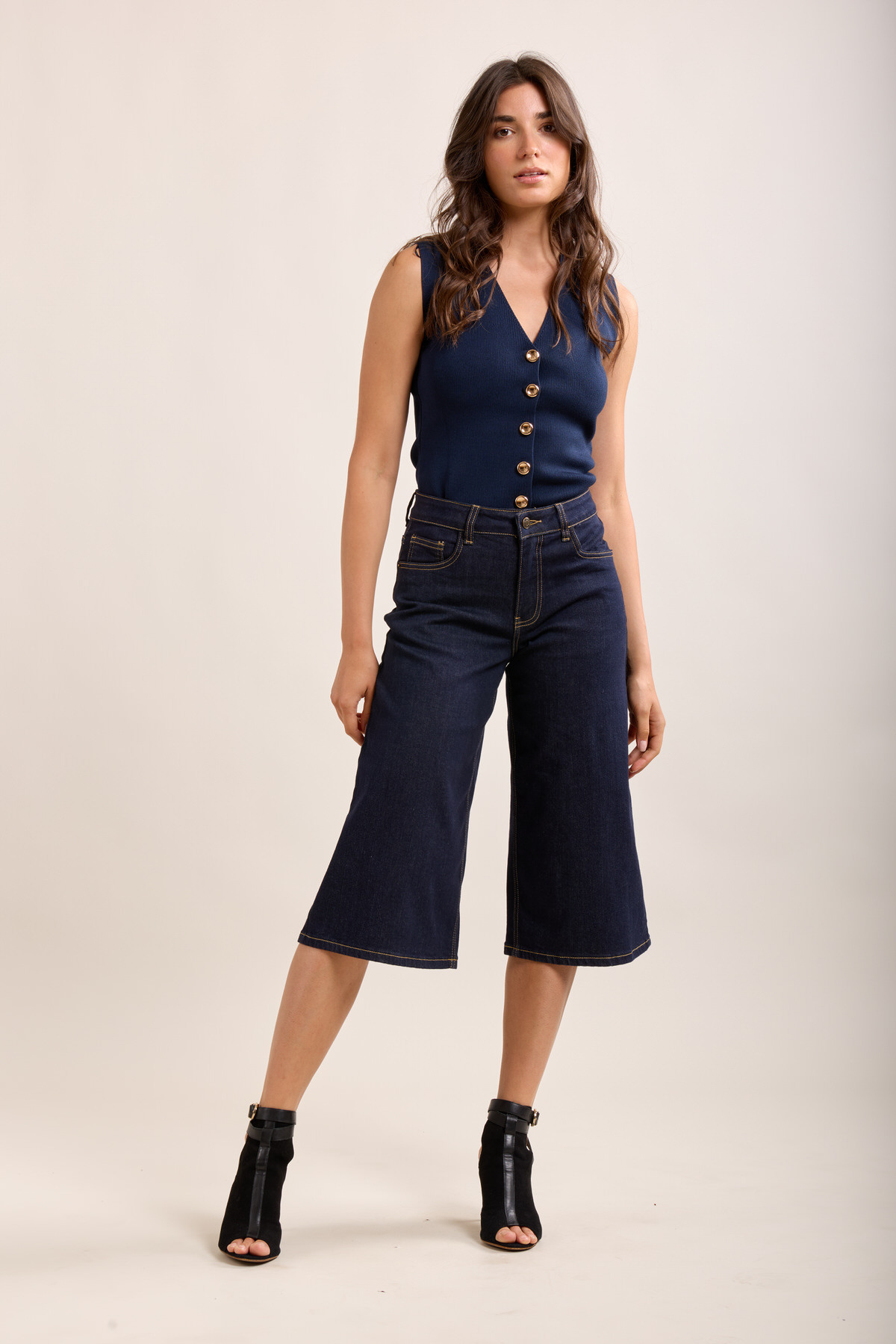 Wholesaler Toxik3 - Low-rise raw blue Bermuda shorts