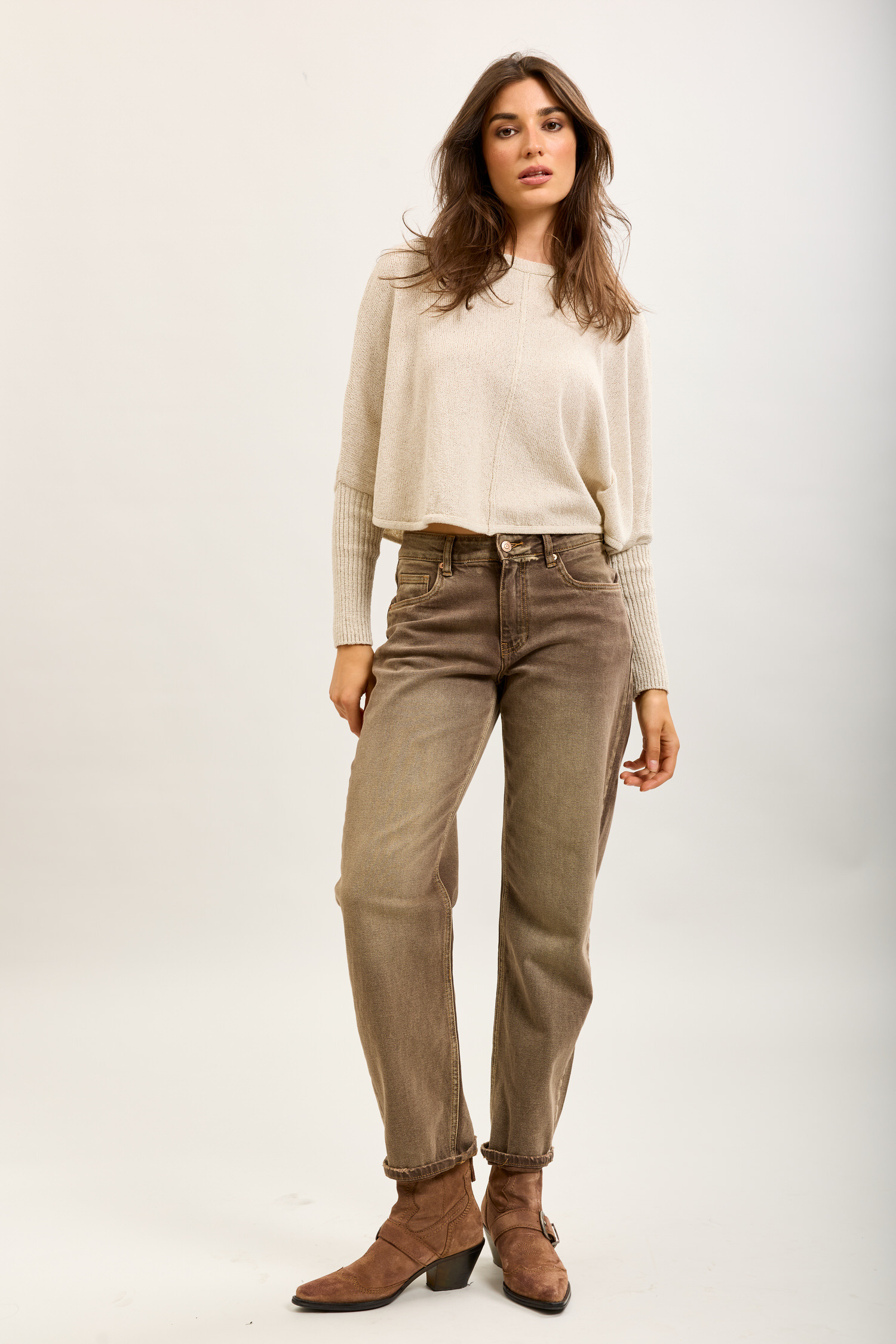 Mayorista Toxik3 - Toxik3 pantalón vaquero mom fit de Lyocell