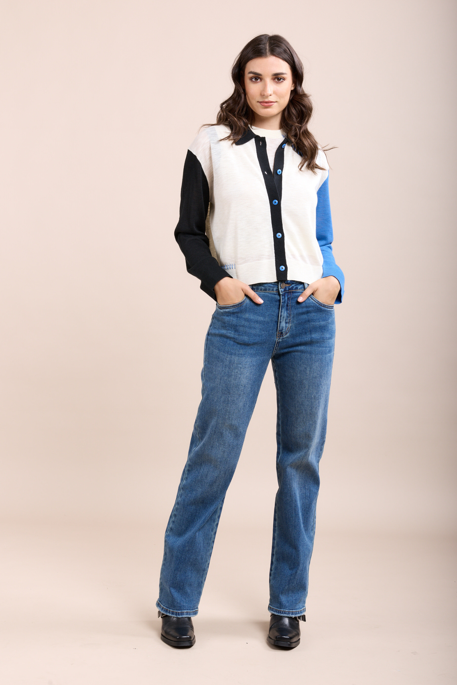 Grossiste Toxik3 - Toxik3 pantalon jean stretch droit poches brodées
