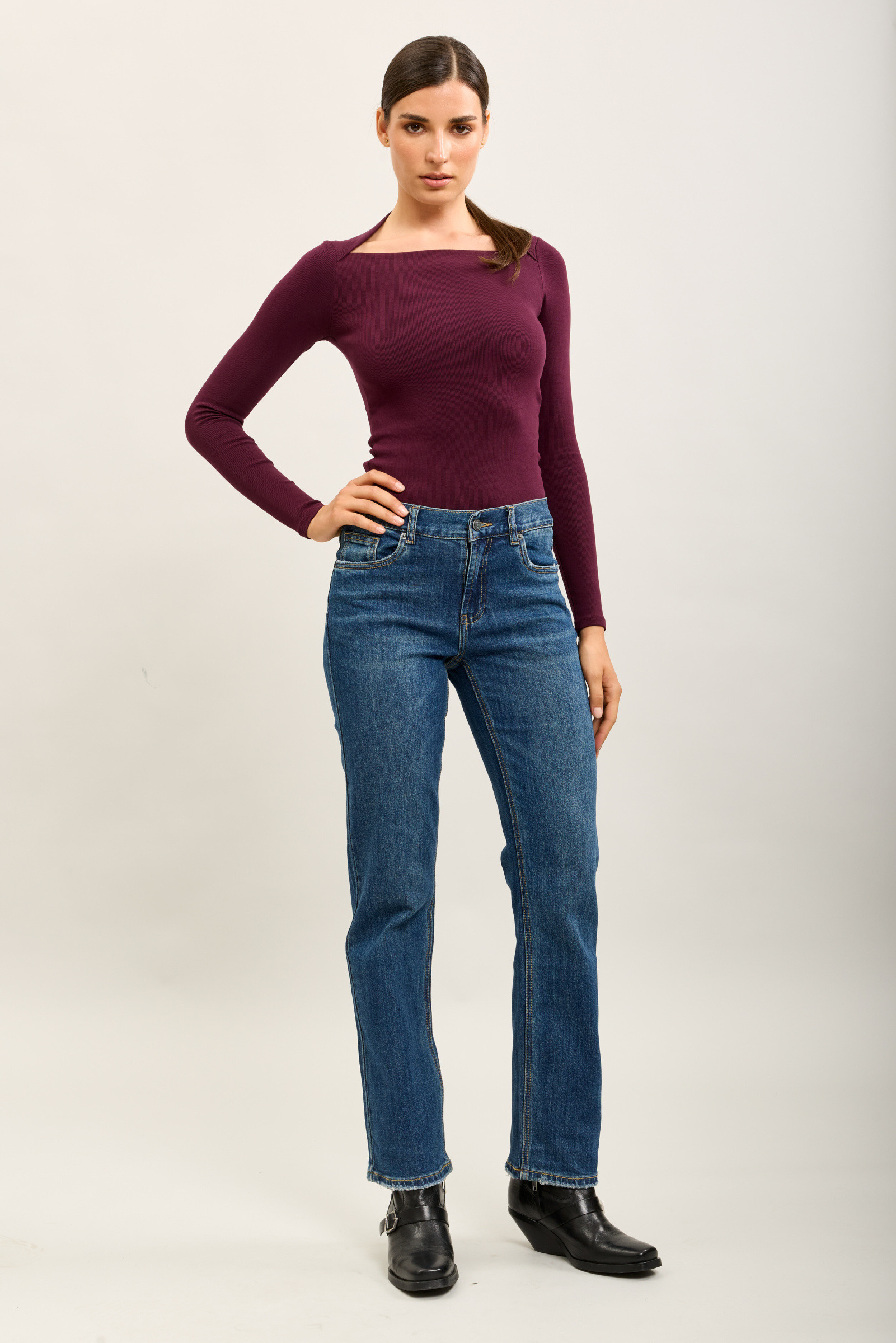 Grossista Toxik3 - Toxik3 jeans dritti in denim elasticizzato