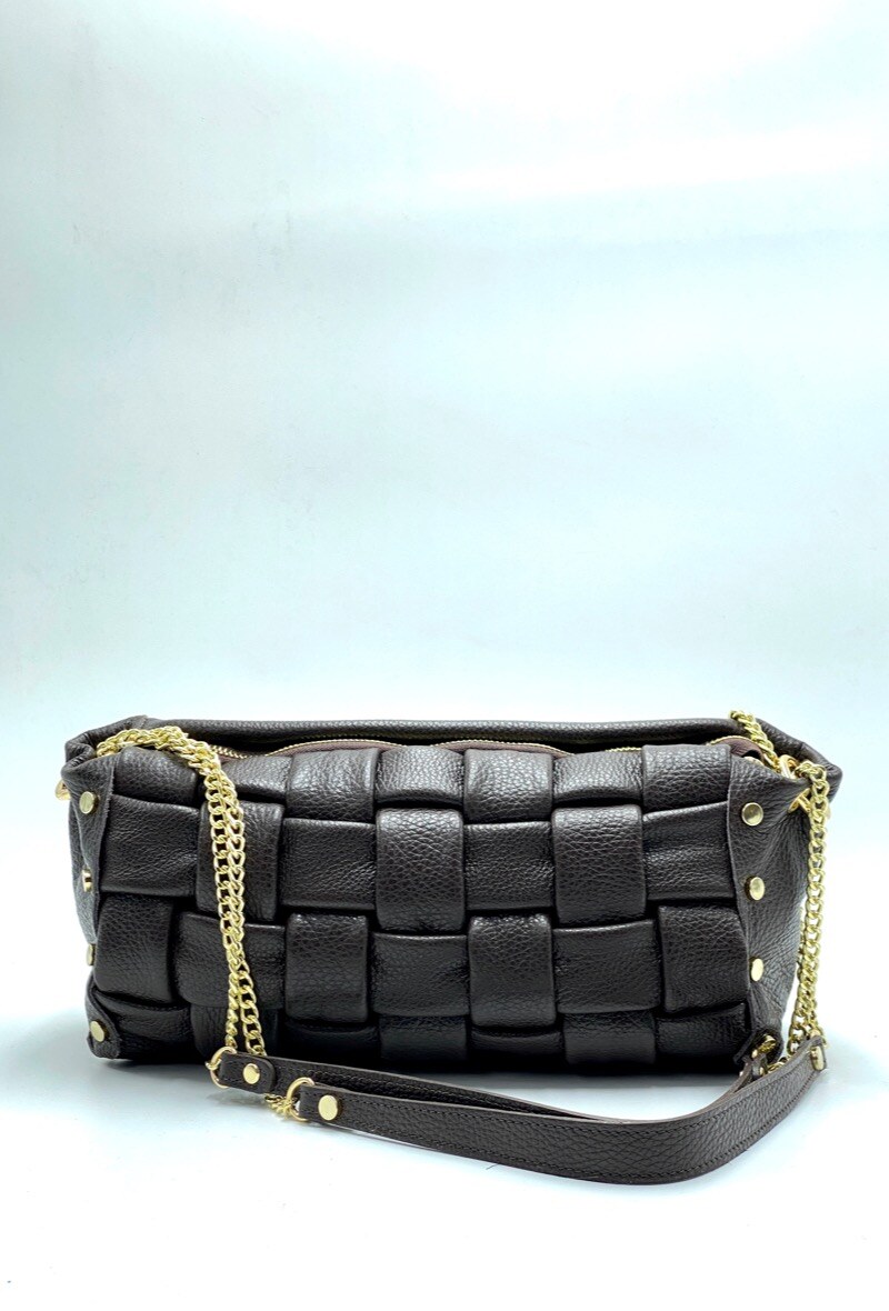 Wholesaler Trendy Bag - Plain "woven" leather bag