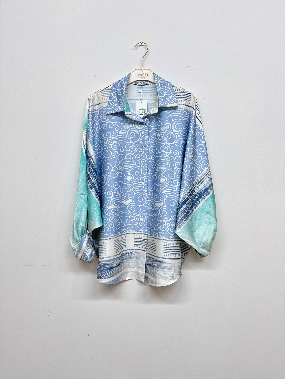 Wholesaler Trois Ka II - Bulb sleeve button shirt