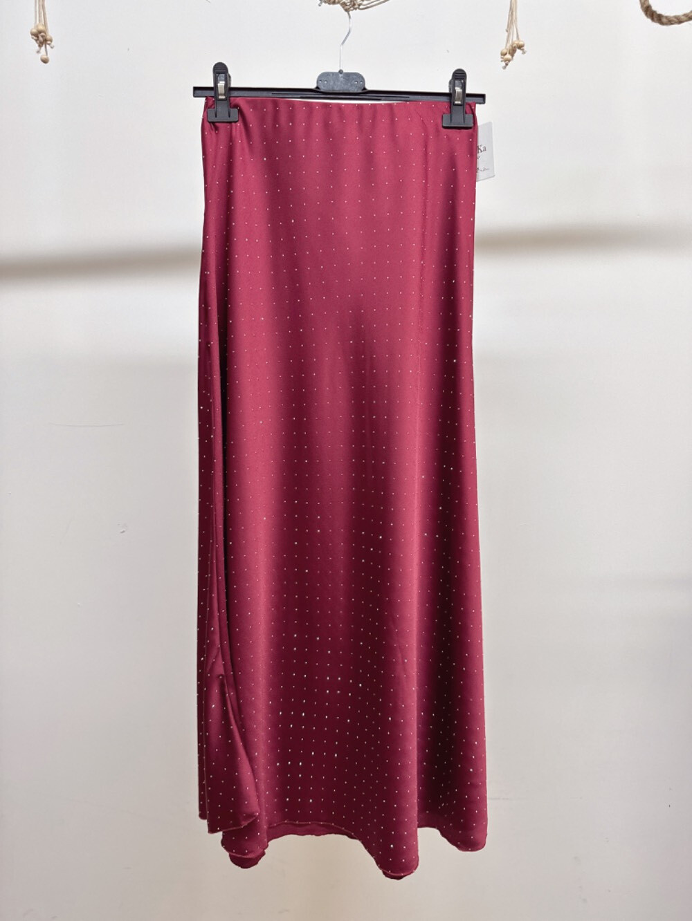 Wholesaler Trois Ka II - Rhinestone satin skirt