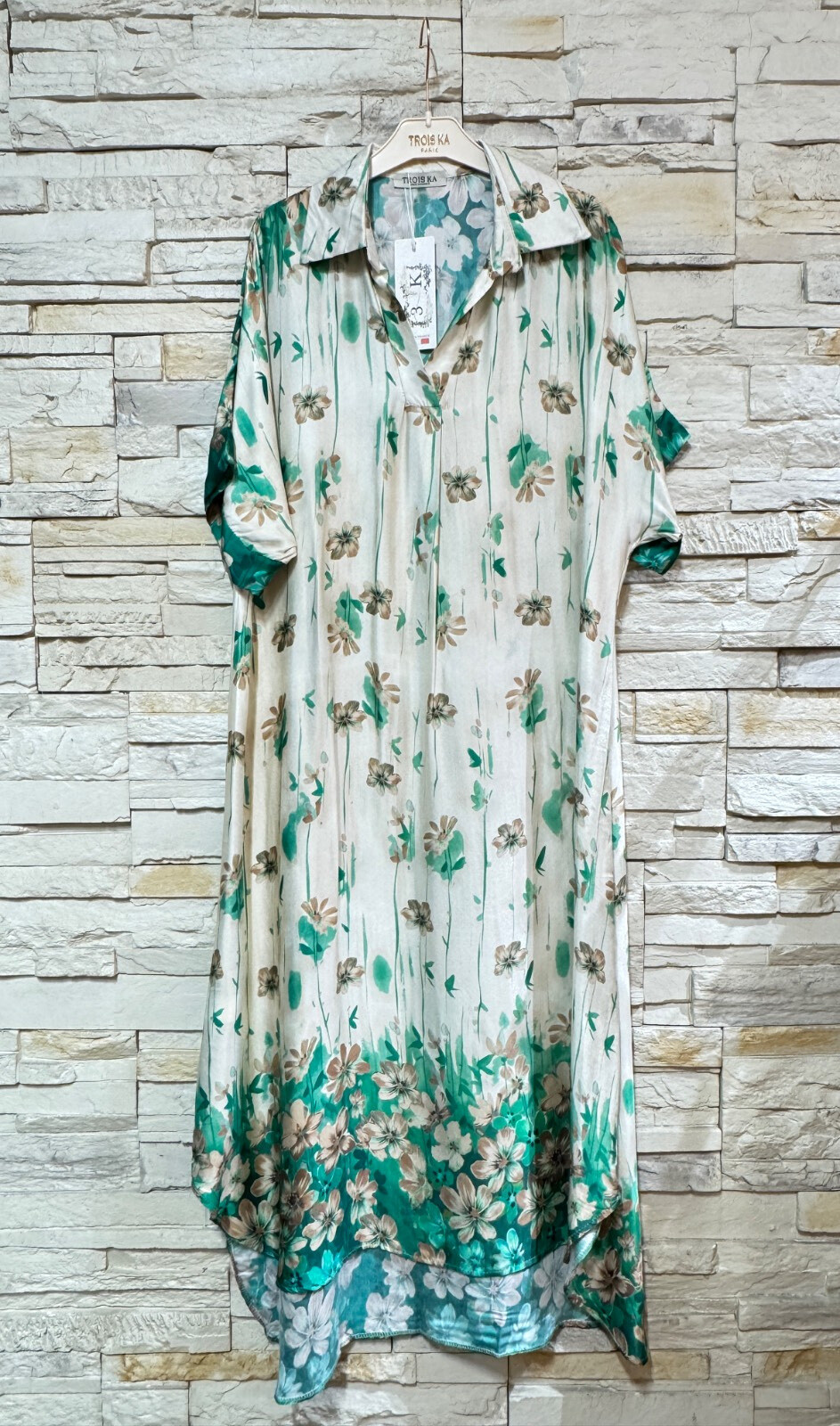 Wholesaler Trois Ka II - Viscose satin dress