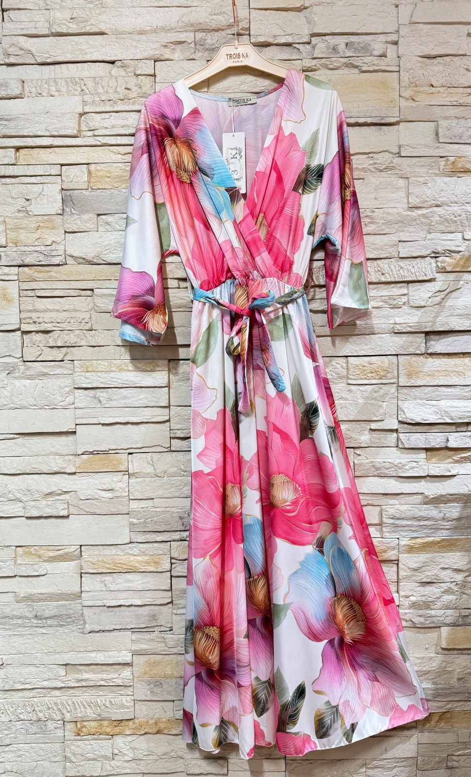Wholesaler Trois Ka II - Viscose satin dress