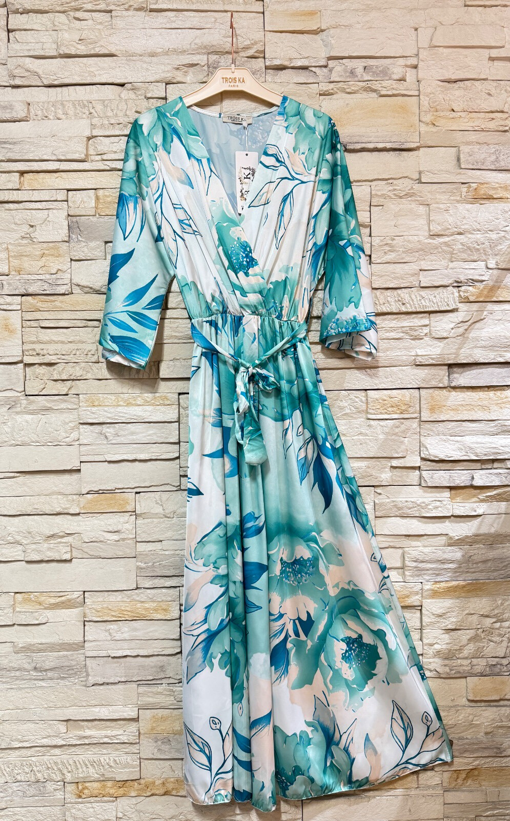 Wholesaler Trois Ka II - Viscose satin dress