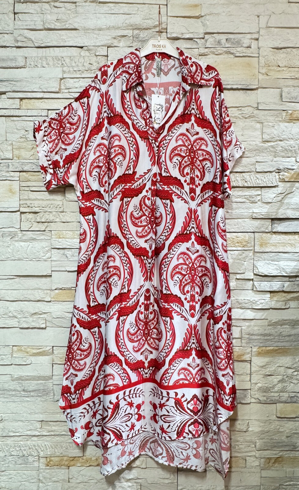 Wholesaler Trois Ka II - Viscose satin dress