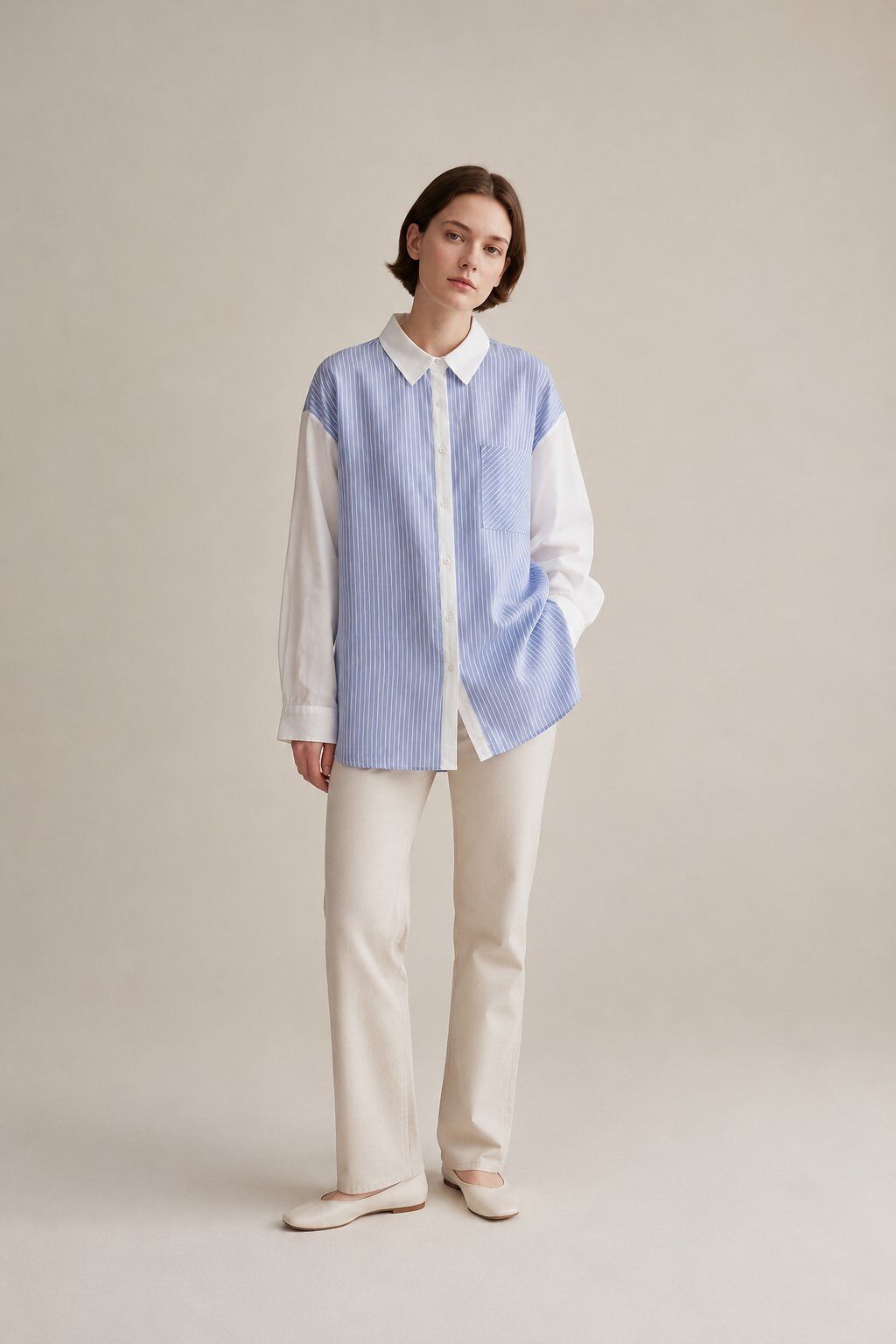 Mayorista U SEE - Camisa oversize a rayas