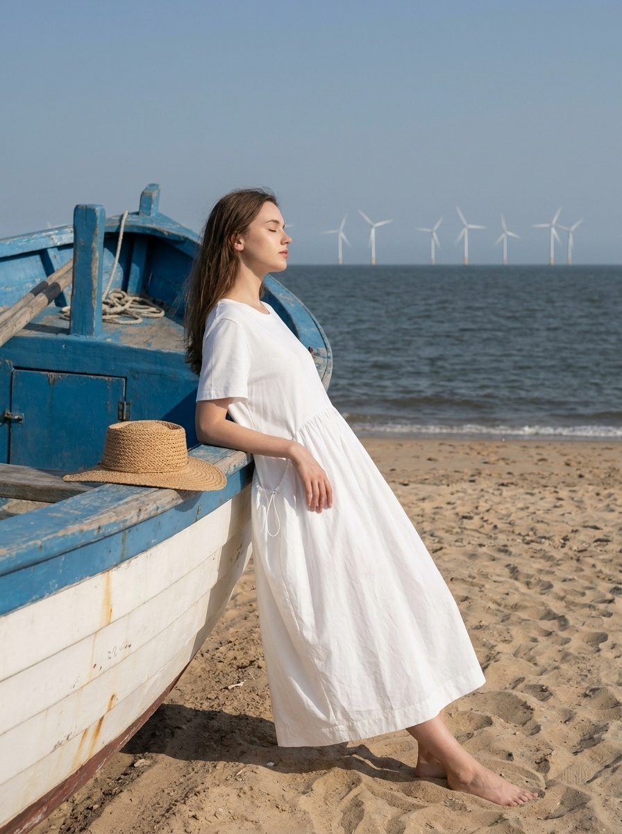 Wholesaler U SEE - OVERSIZED DRESS WITH SIDE VOLUME