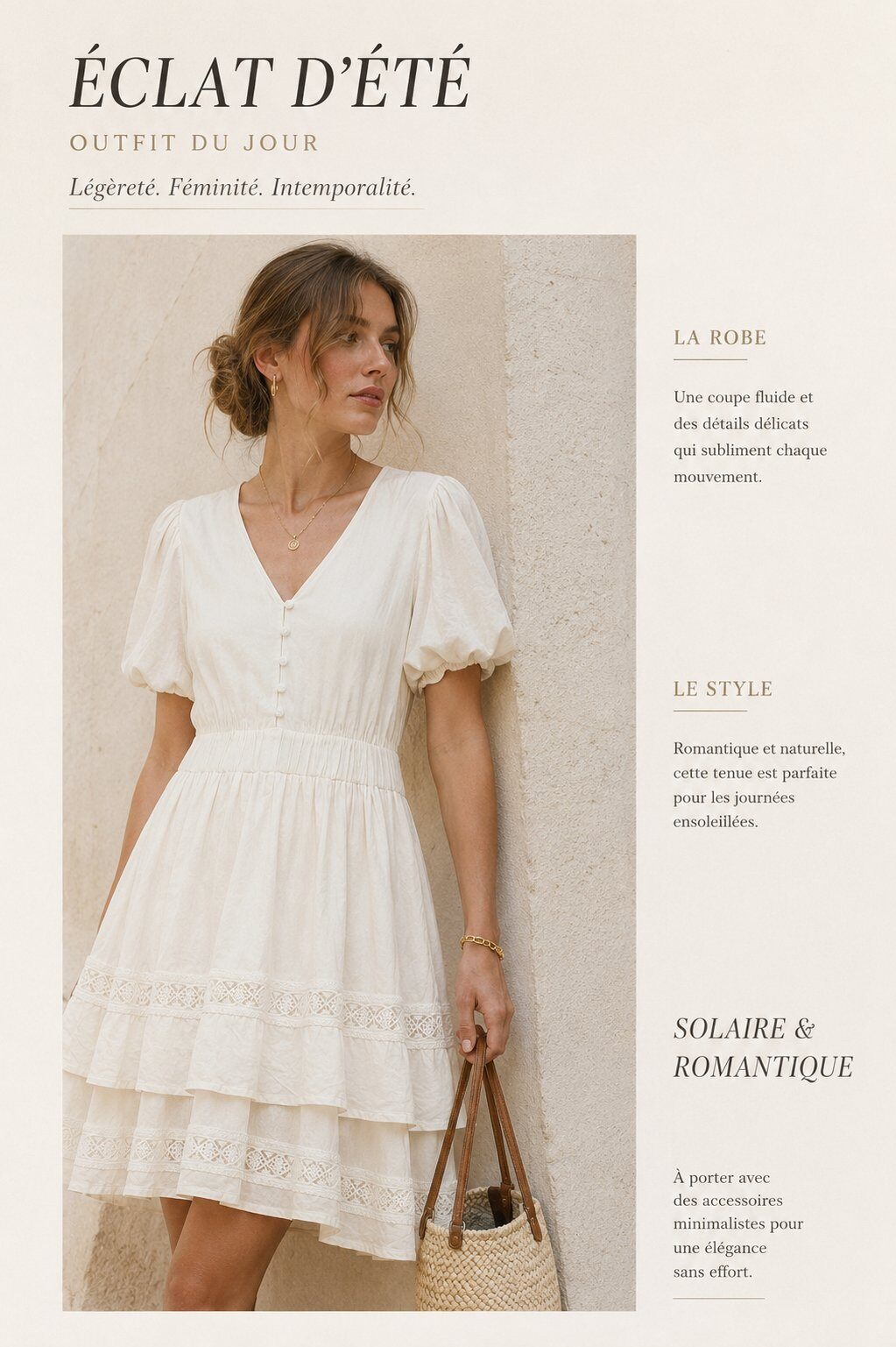 Grossiste Unigirl - Robe bohème chic à dentelle esprit vacances