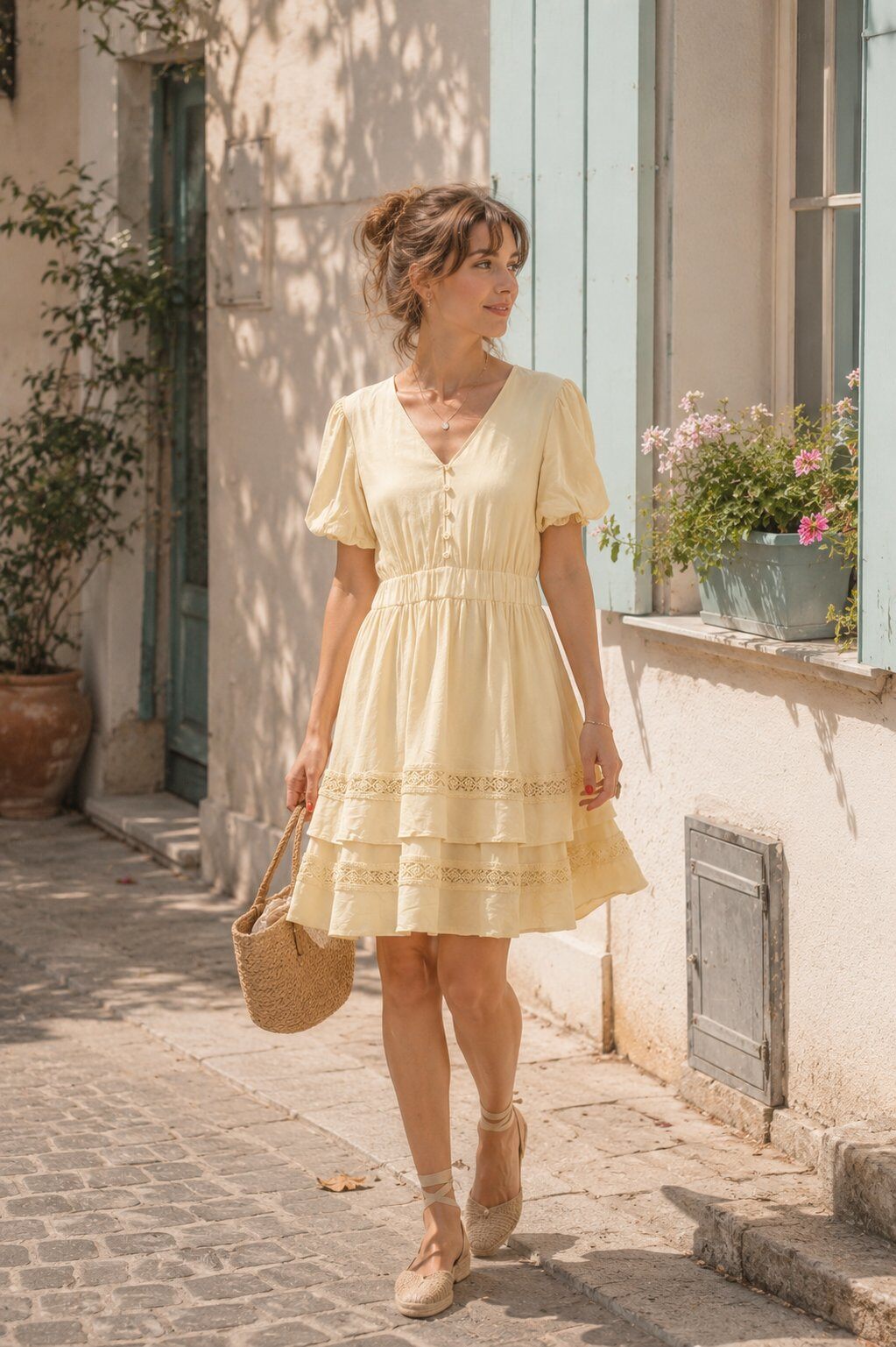 Grossiste Unigirl - Robe bohème chic à dentelle esprit vacances