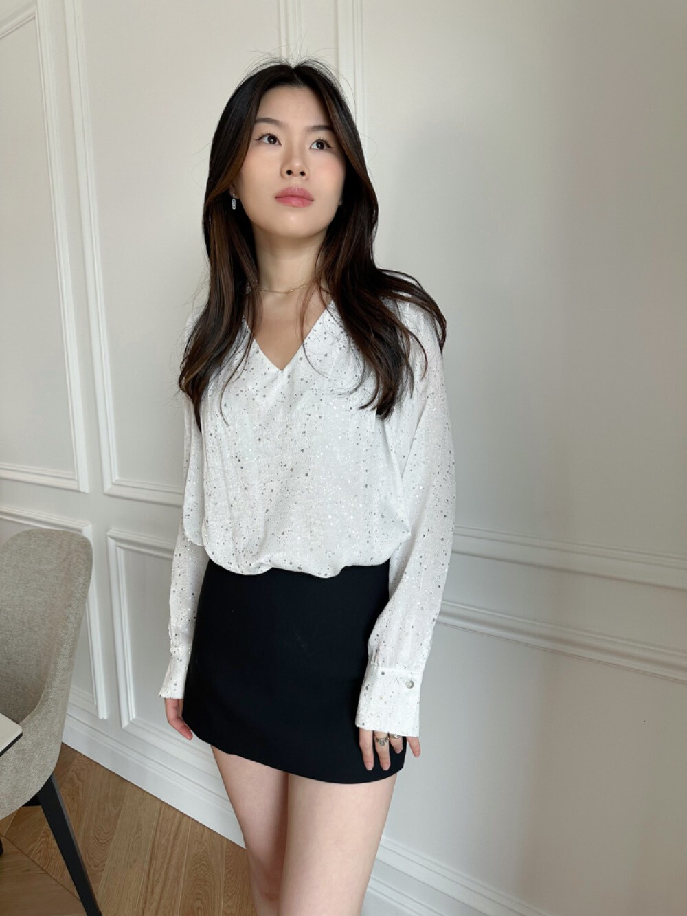 Großhändler Unika Paris - Bluse mit Pailletten