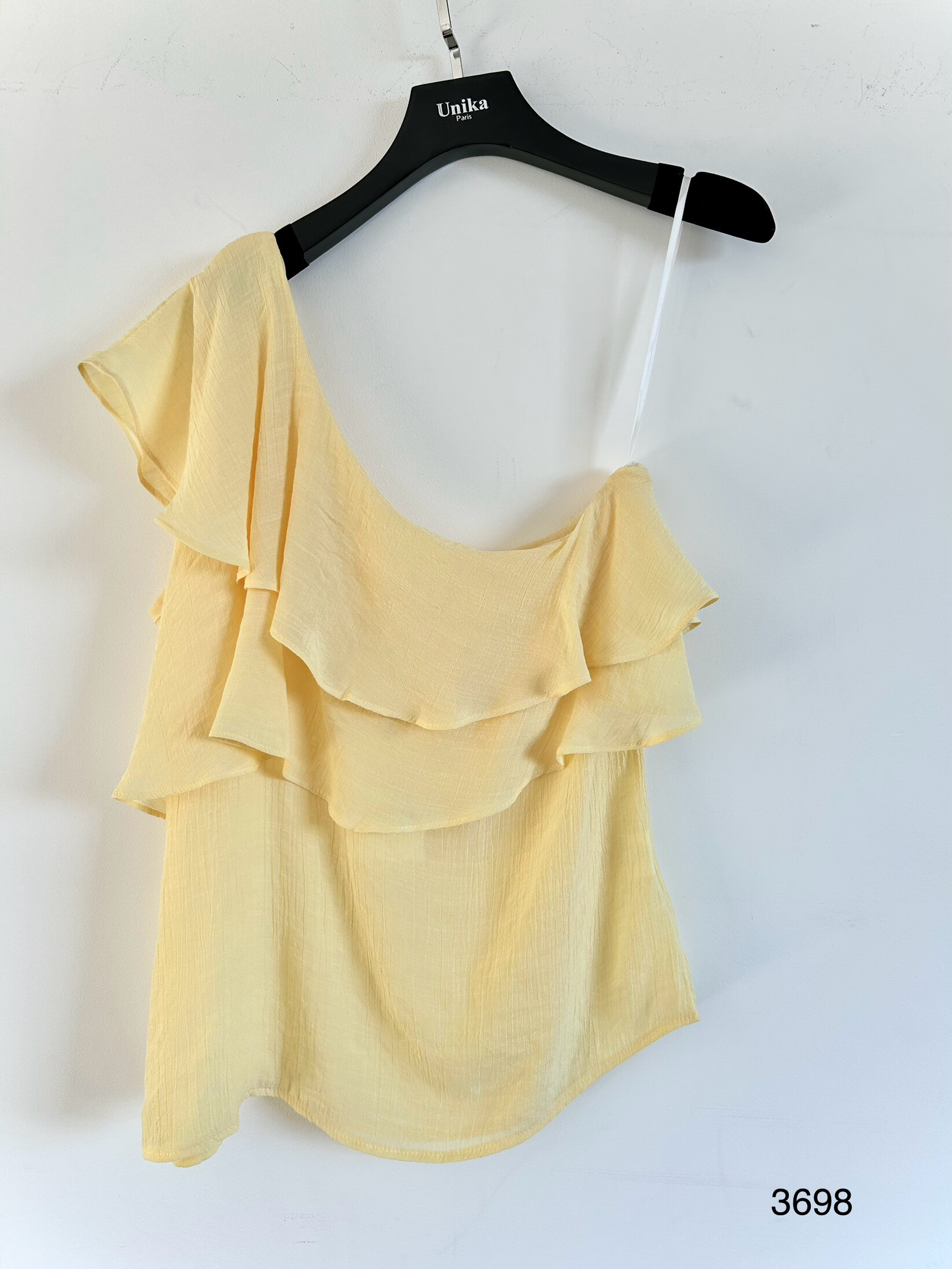 Großhändler Unika Paris - Asymmetrische Bluse mit Rüschen