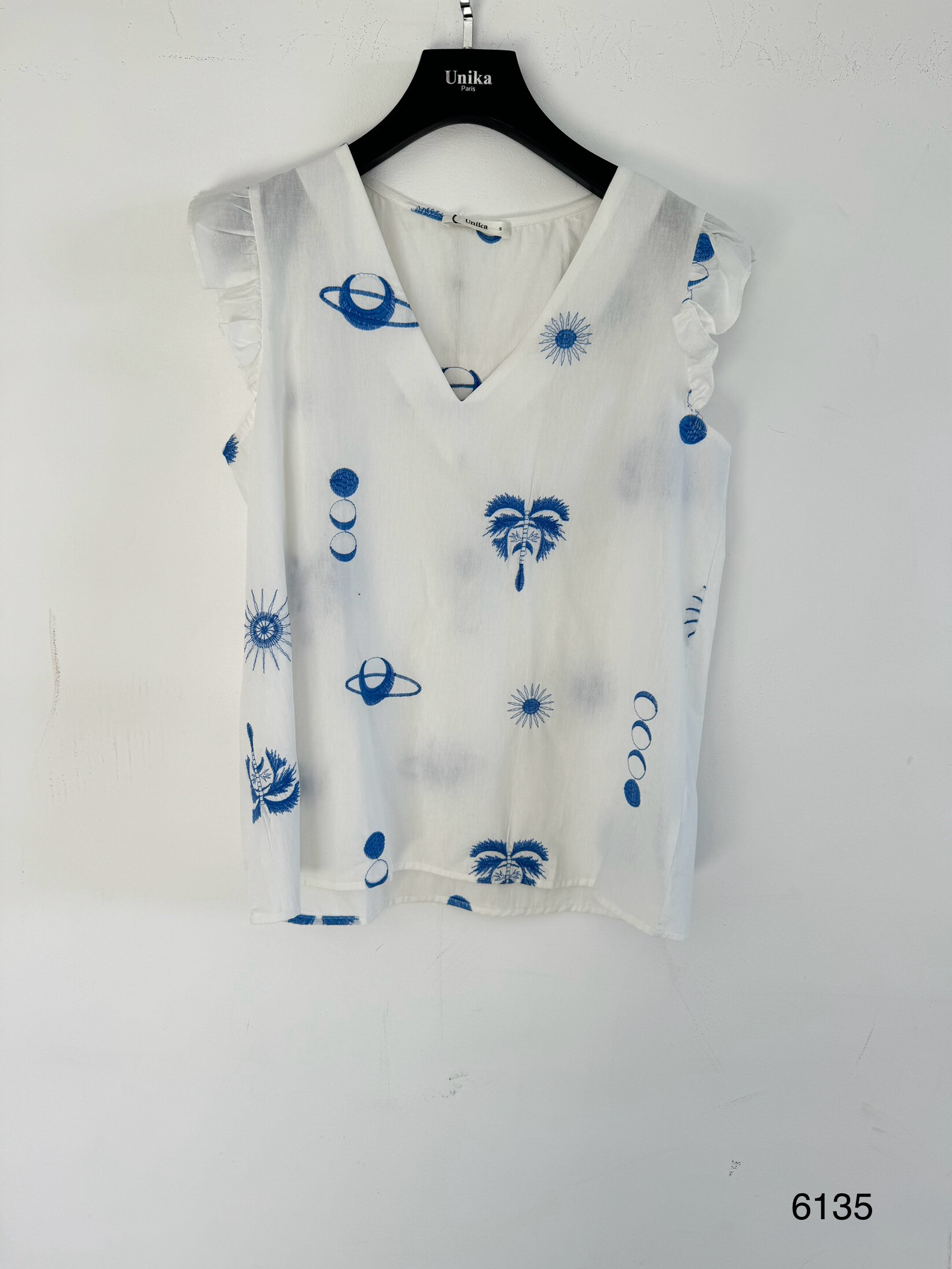Wholesaler Unika Paris - Blouse Embroidery Astres