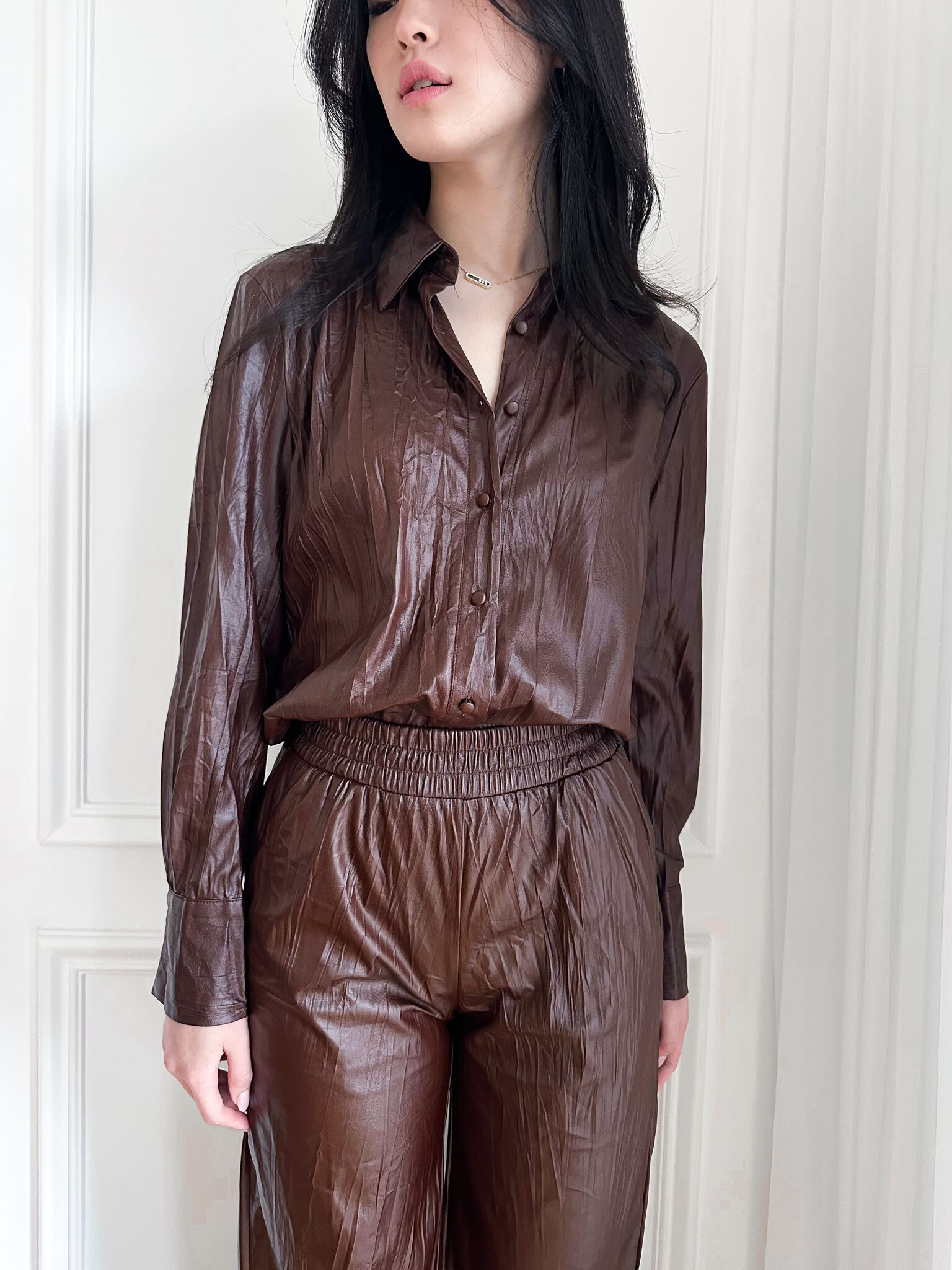 Wholesaler Unika Paris - Leather-style shirt