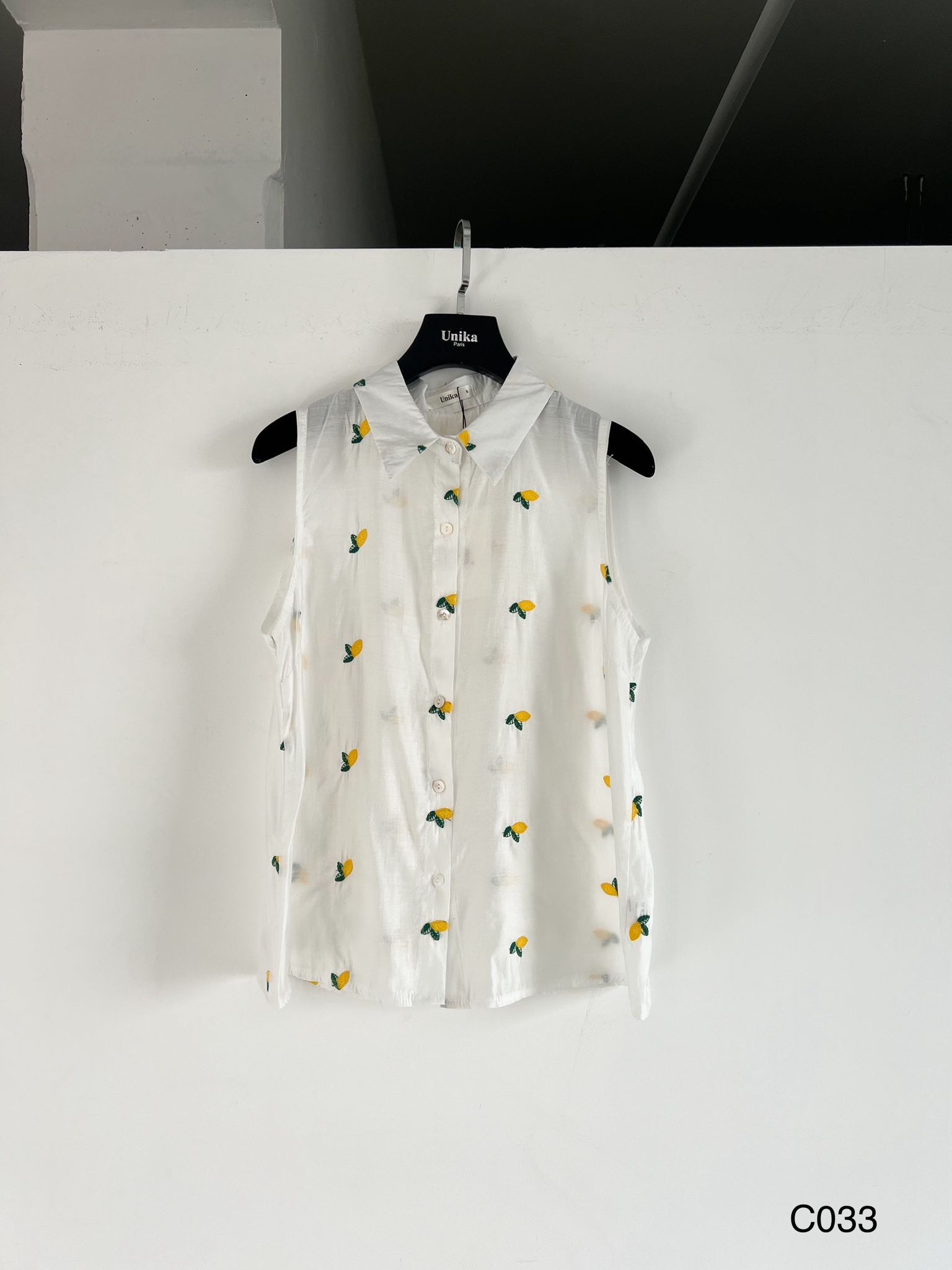 Mayorista Unika Paris - Camisa de bordado de limones