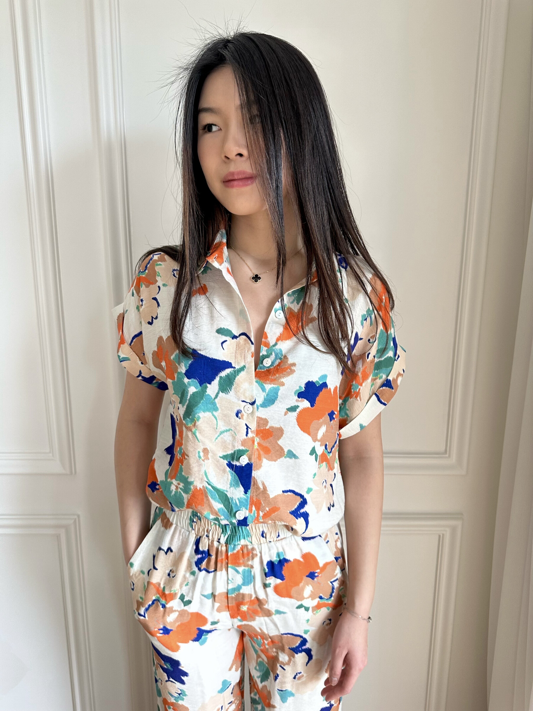 Grossiste Unika Paris - Chemise manches courtes imprimée