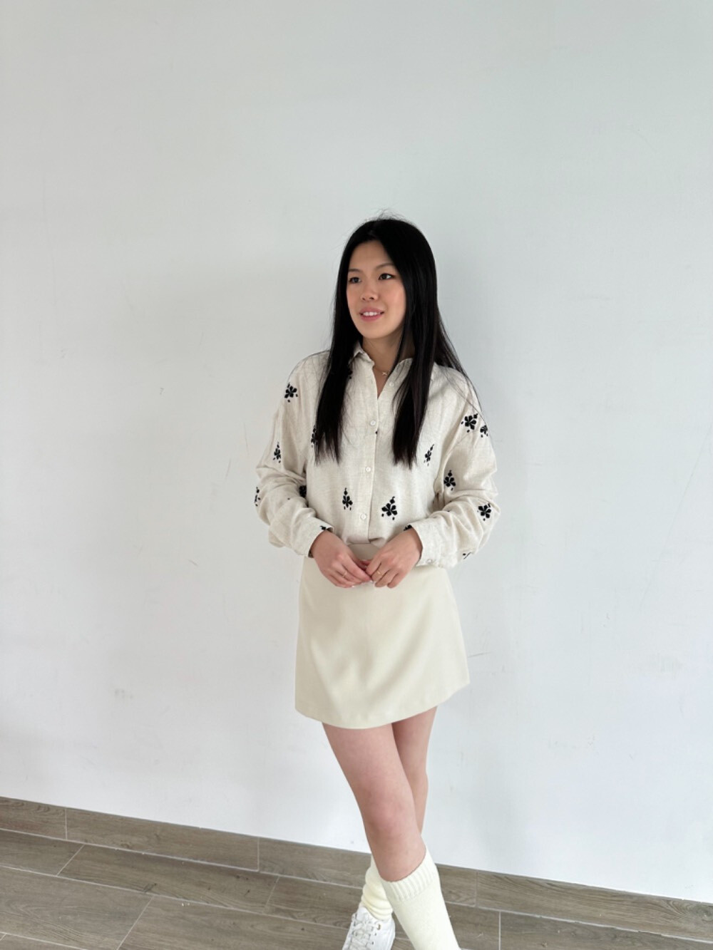 Wholesaler Unika Paris - Linen shirt with embroidery