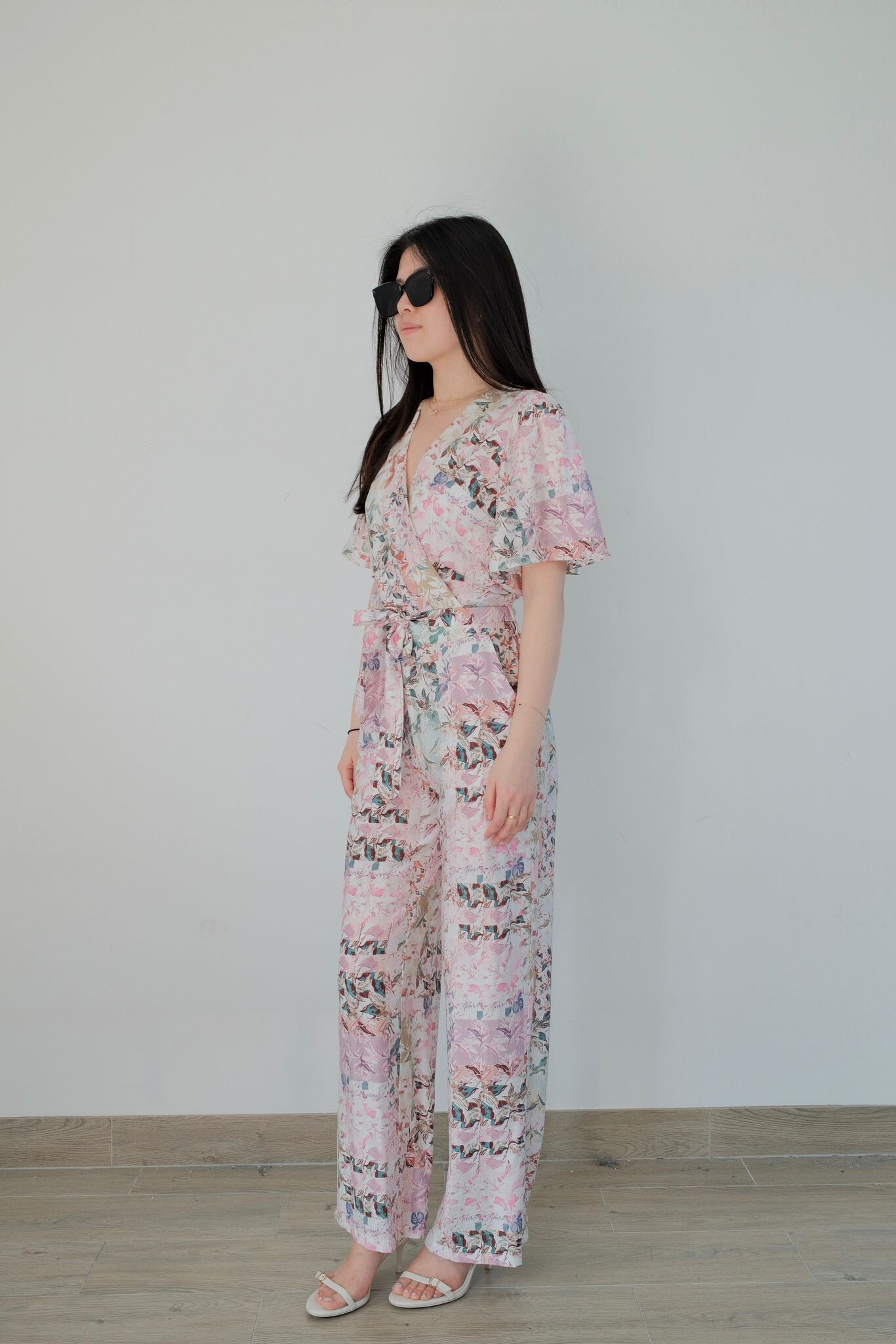 Grossiste Unika Paris - Combinaison imprimé abstrait fleurs