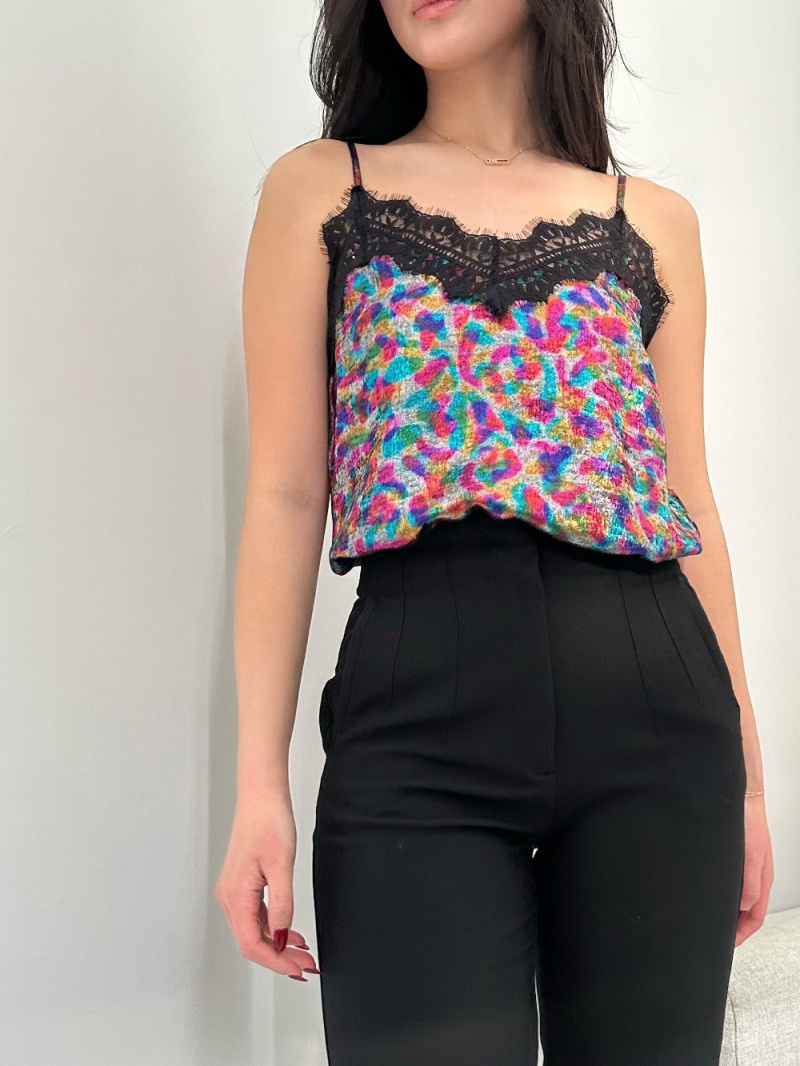Wholesaler Unika Paris - Sequined lace camisole