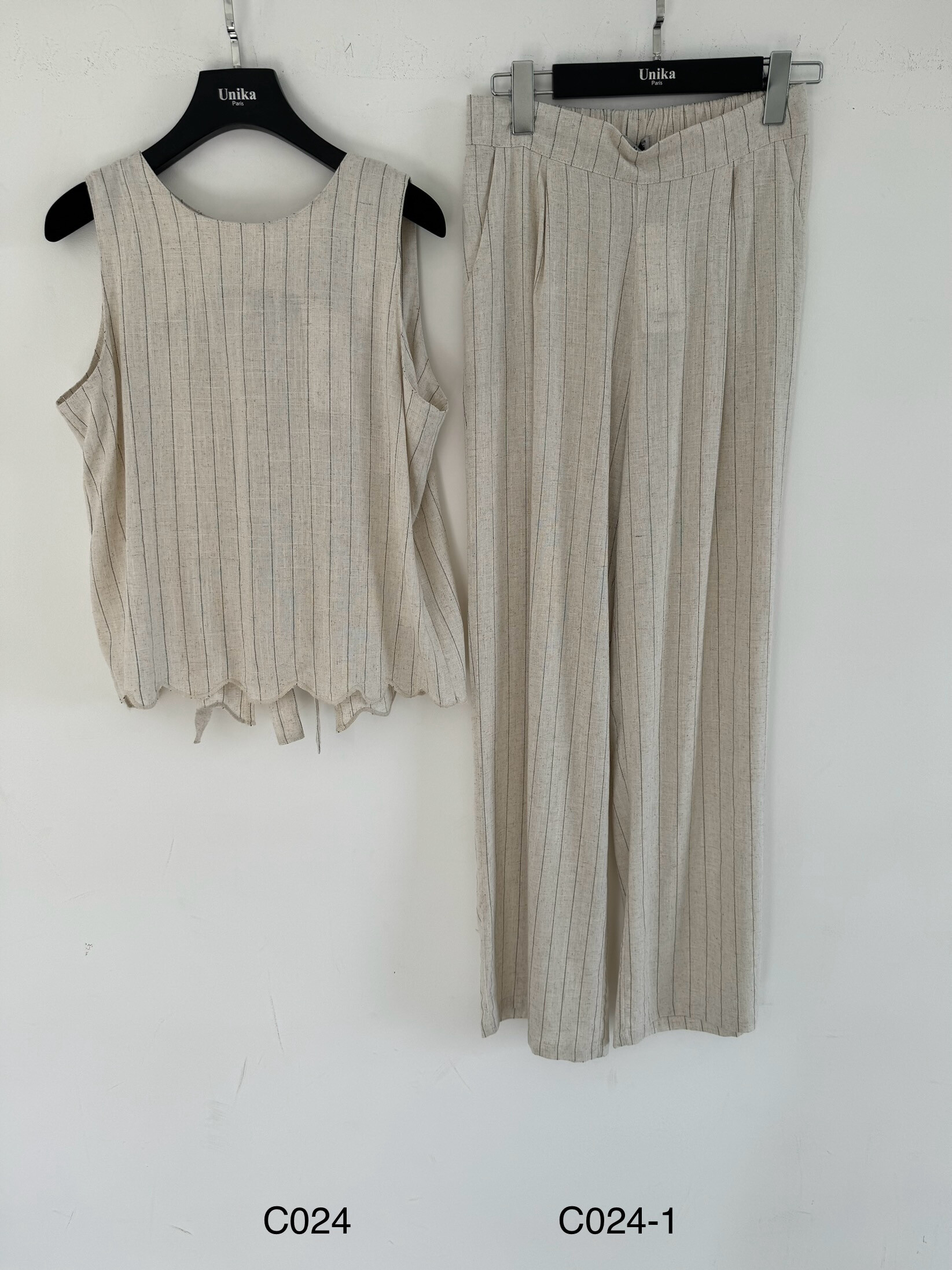 Wholesaler Unika Paris - Wide-leg linen pants