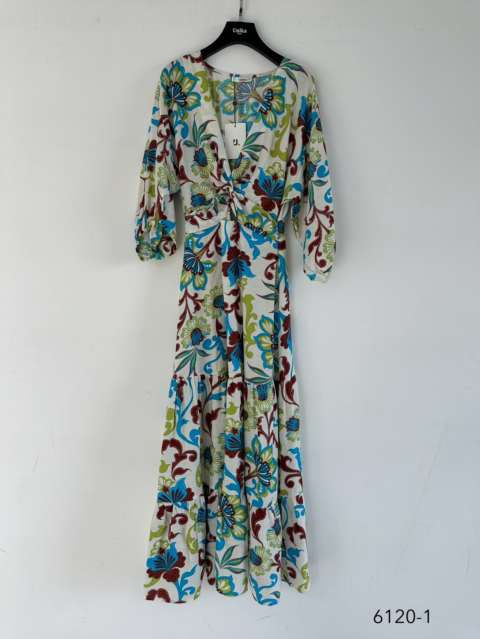 Wholesaler Unika Paris - Long front-tied printed dress
