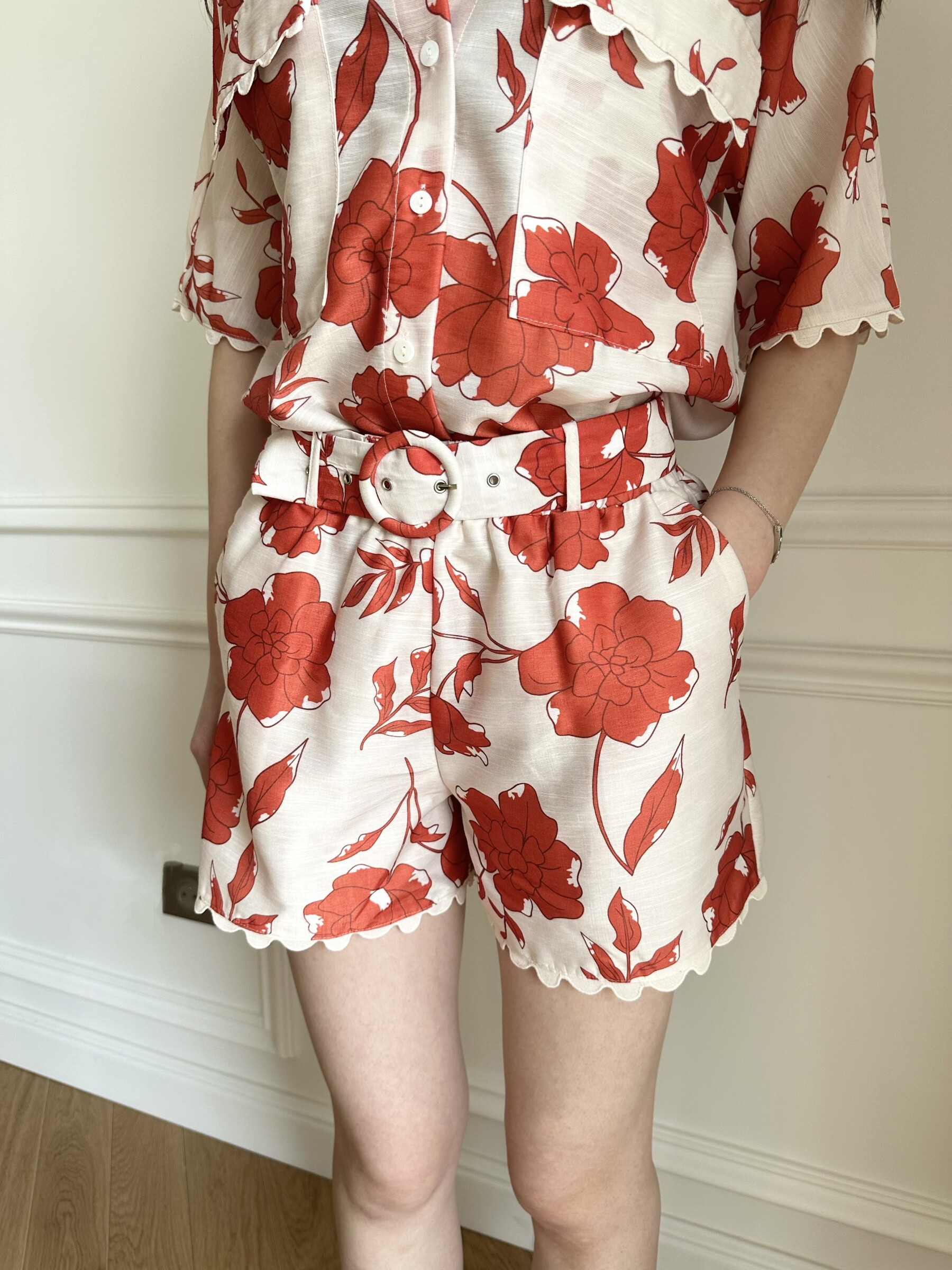 Grossista Unika Paris - Short stampato floreale