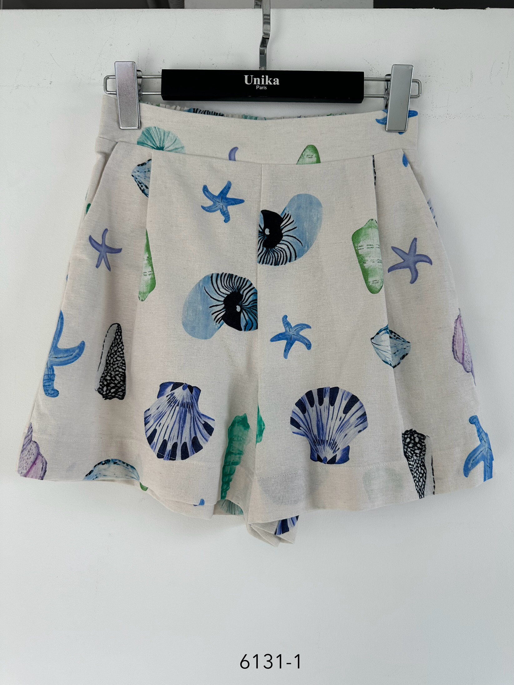 Grossista Unika Paris - Short stampati con conchiglie