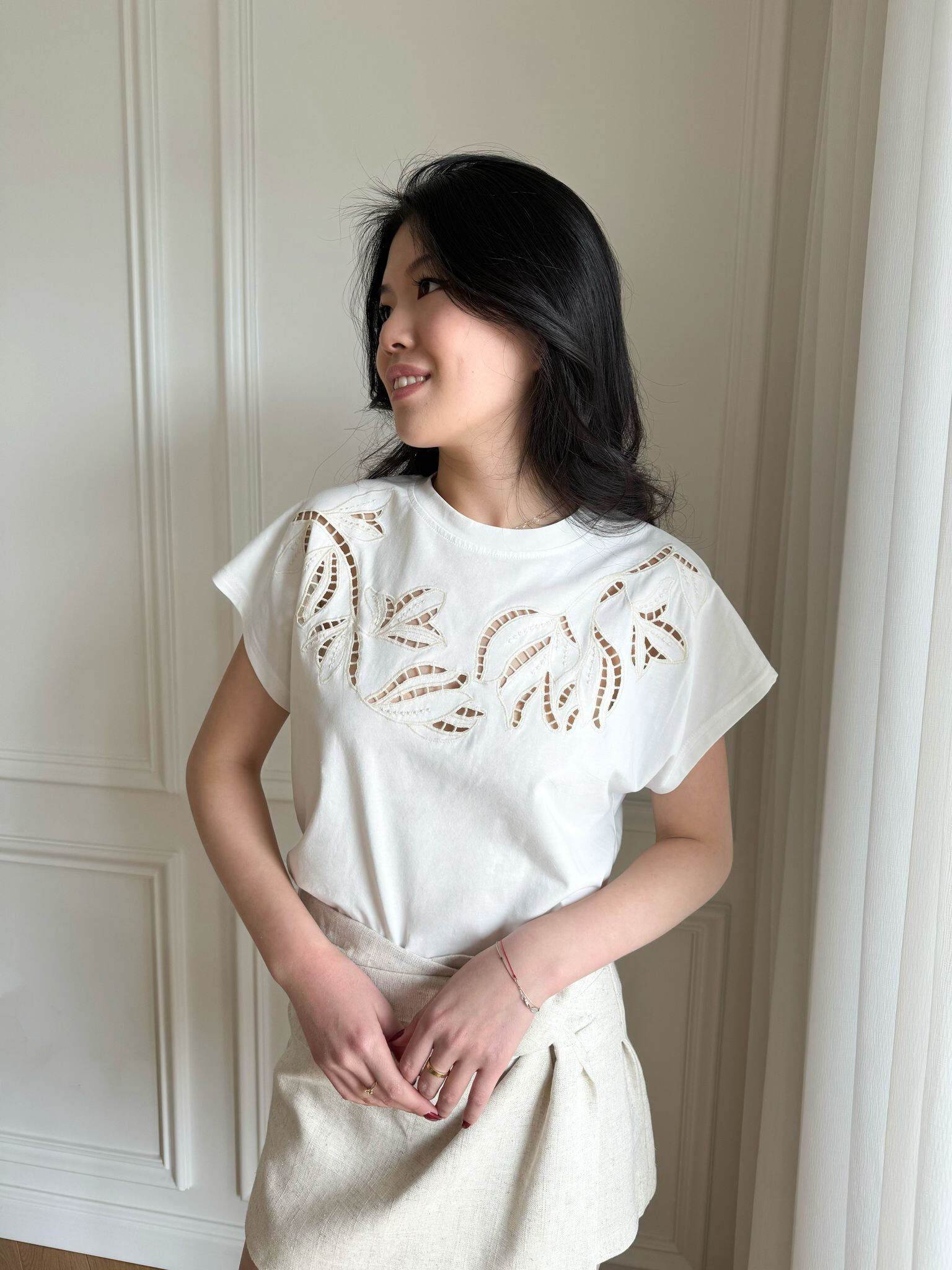 Wholesaler Unika Paris - Embroidered t-shirt
