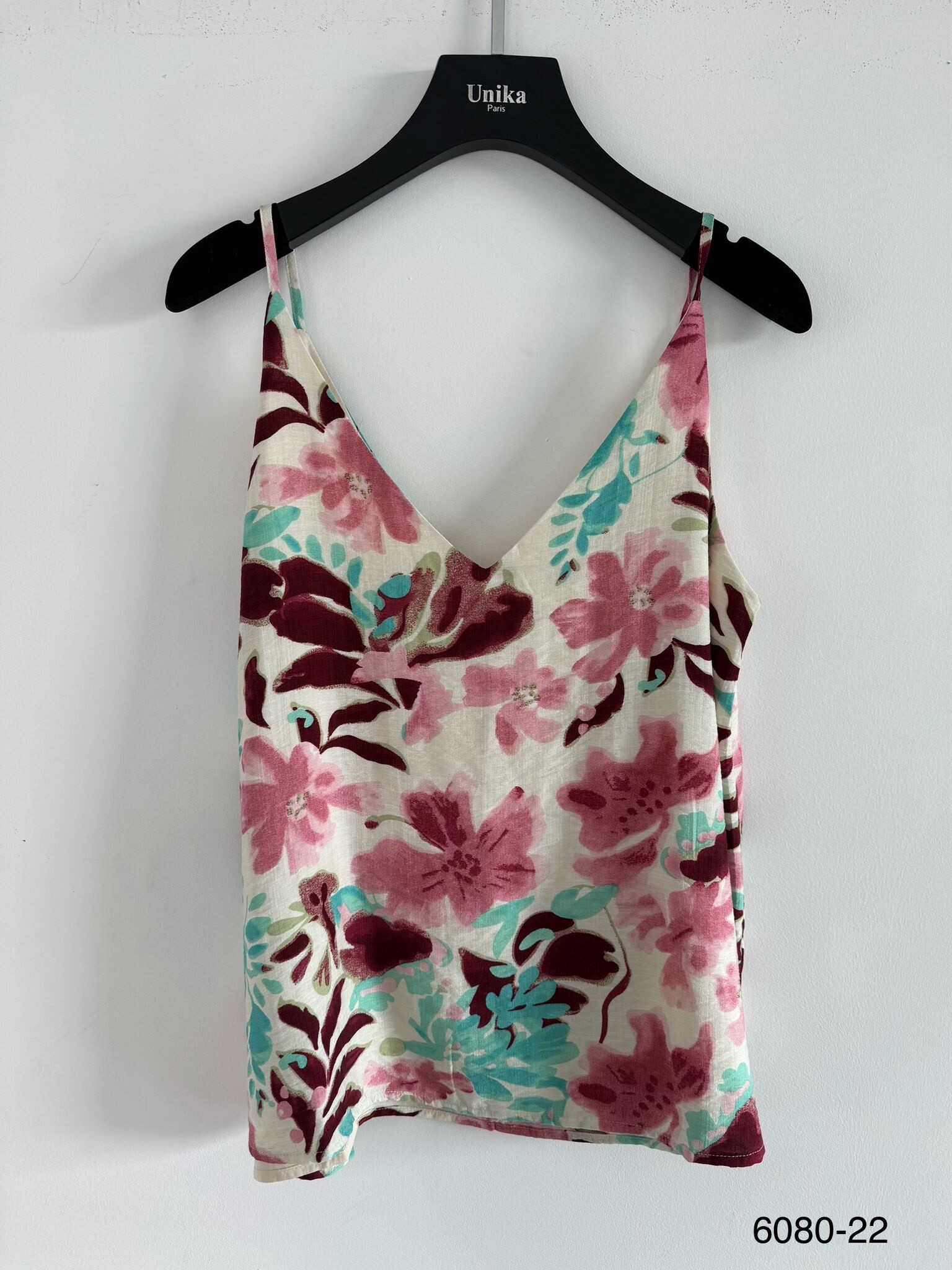 Großhändler Unika Paris - Trägertop mit Blumenmuster