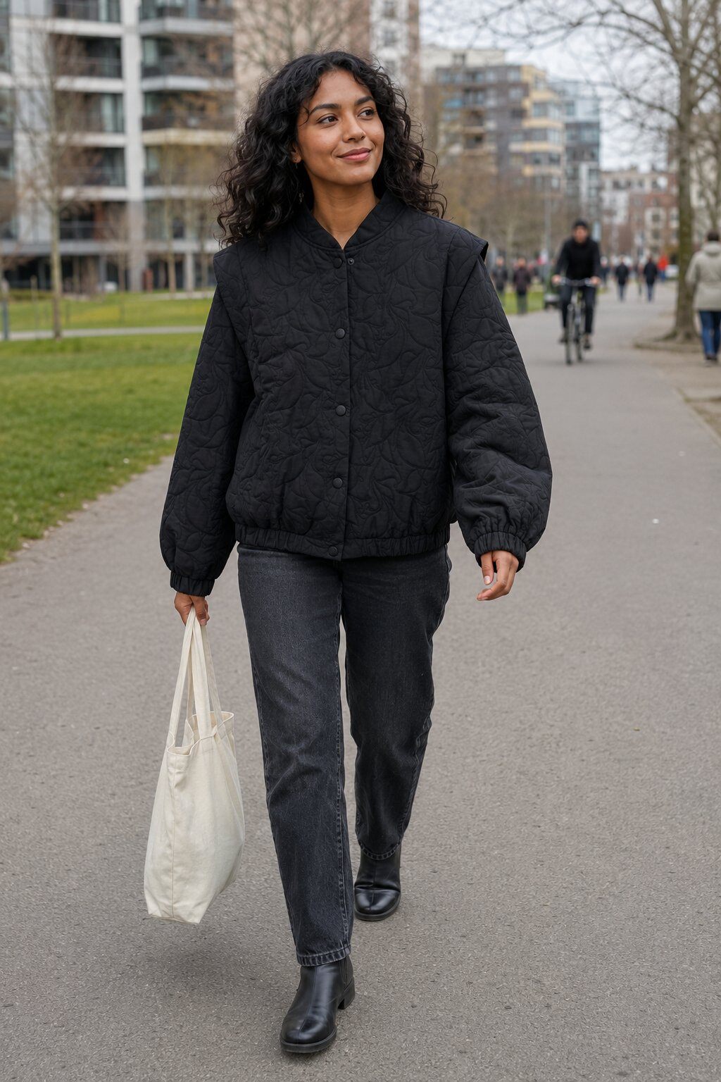 Grossista Unika Paris - Giacca con maniche staccabili e motivo a foglie