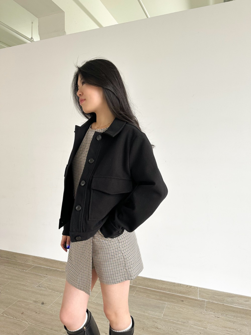 Mayorista Unika Paris - Chaqueta corta con cuello camisero