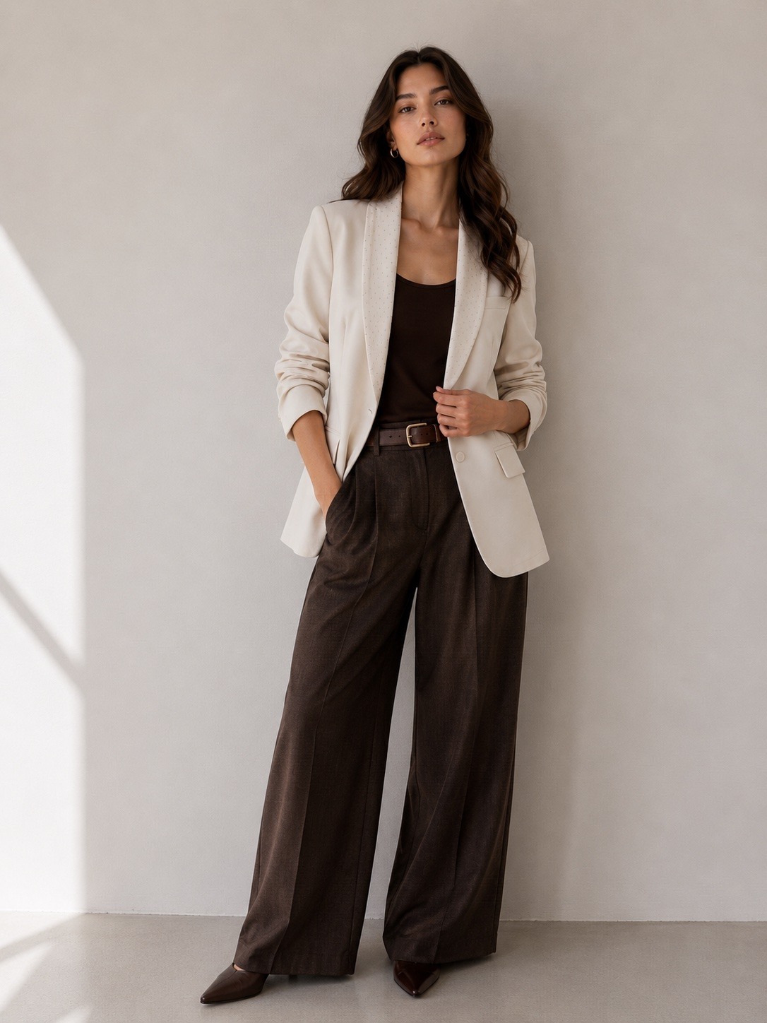 Wholesaler UPSTYLE - BLAZER WITH STRASS LAPELS