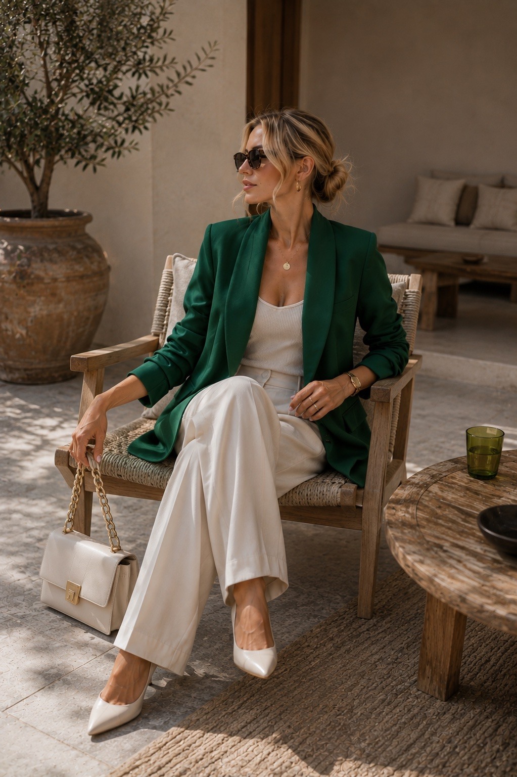 Grossista UPSTYLE - BLAZER CON MANICHE ARRICCIATE