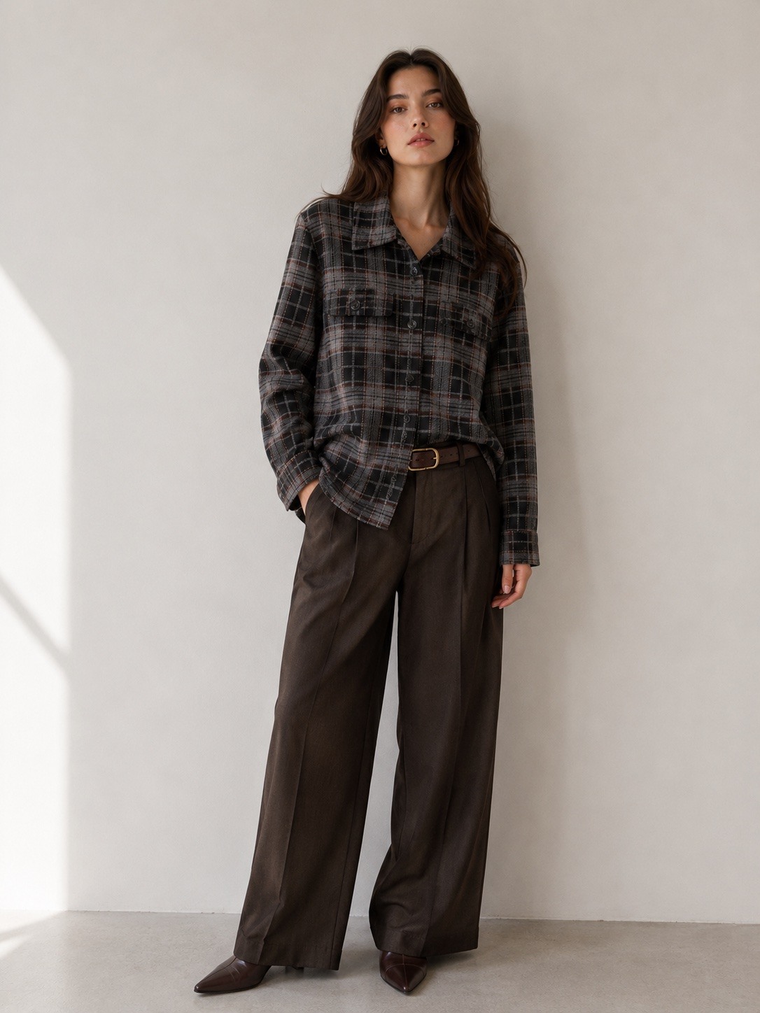 Wholesaler UPSTYLE - Plaid shirt