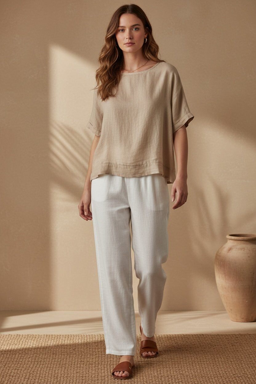 Mayorista UPSTYLE - BLUSA DE LINO