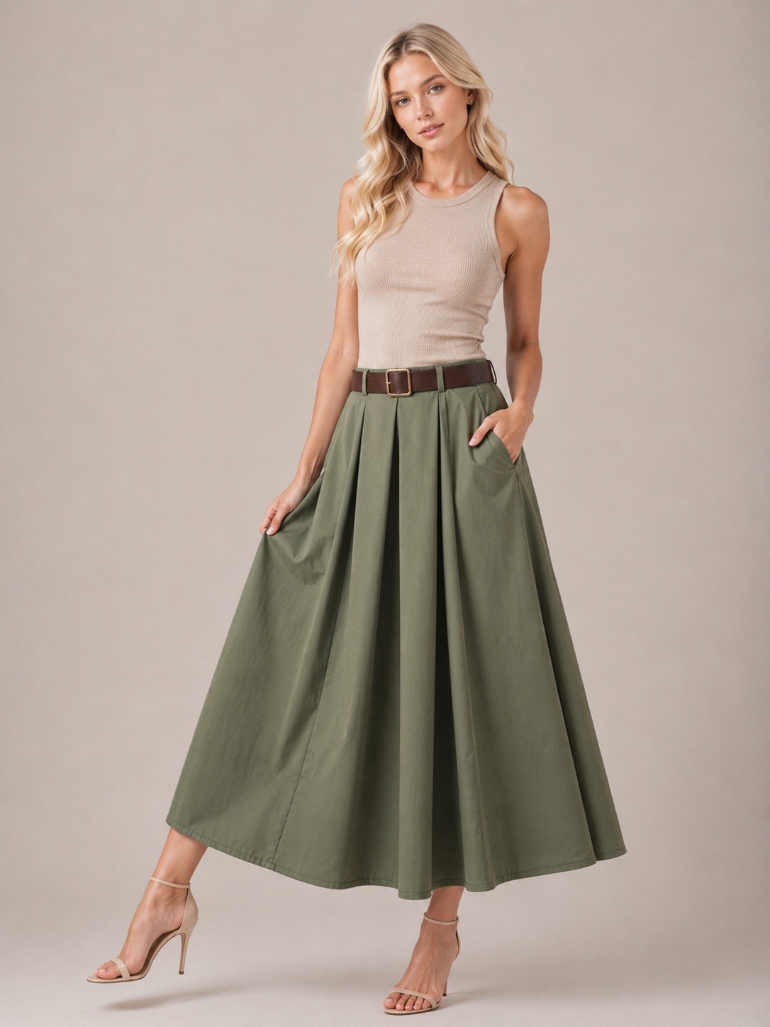 Wholesaler UPSTYLE - SKIRT WITH BELT